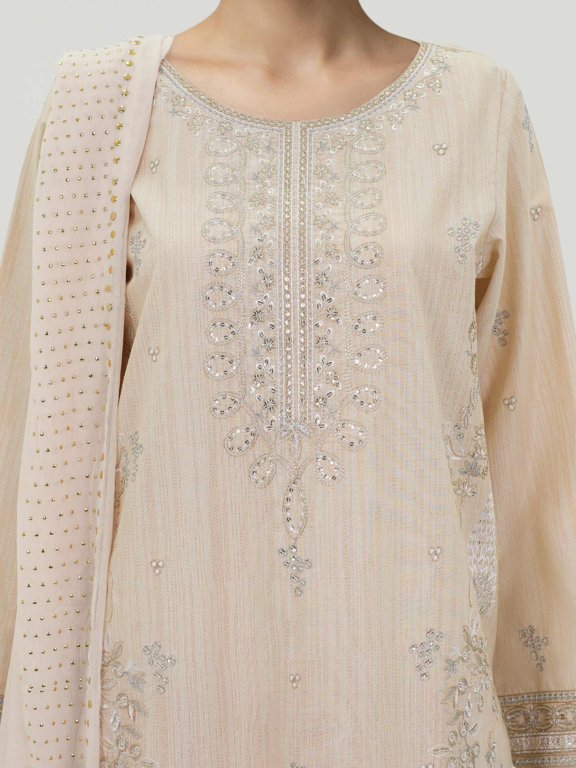 3 Piece Lawn Massouri Suit-Embroidered (Unstitched) - Image 4