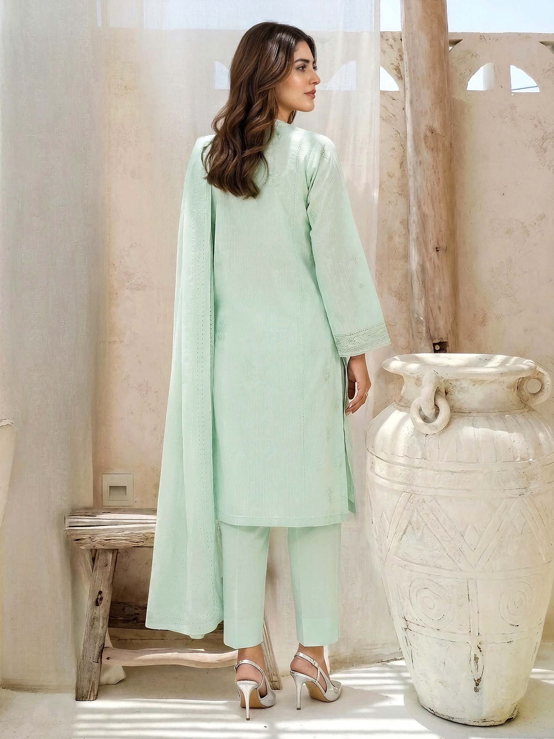 3 Piece Lawn Massouri Suit-Embroidered (Unstitched) - Image 2
