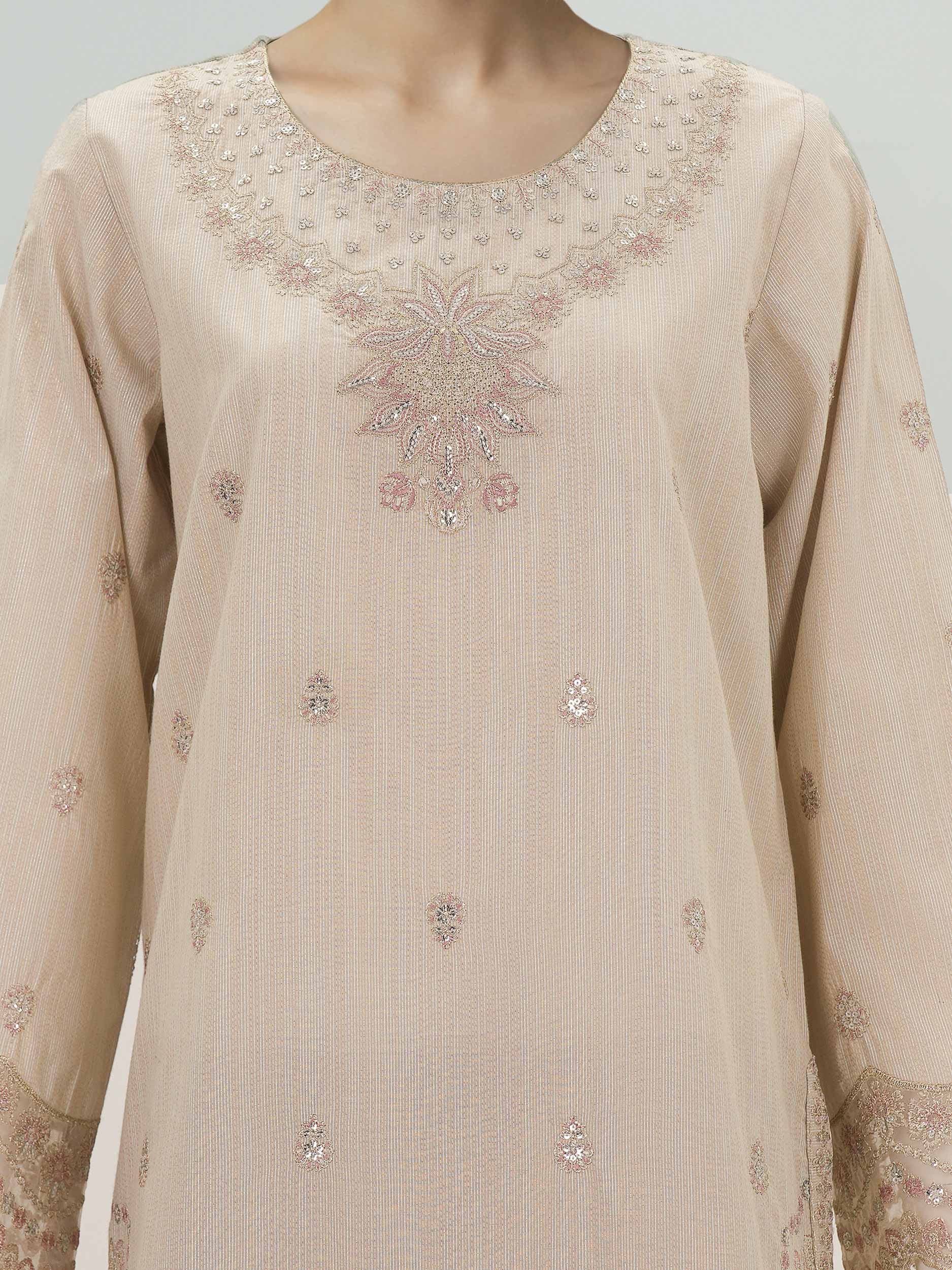 3 Piece Lawn Massouri Suit- Embroidered (Unstitched) - Image 4
