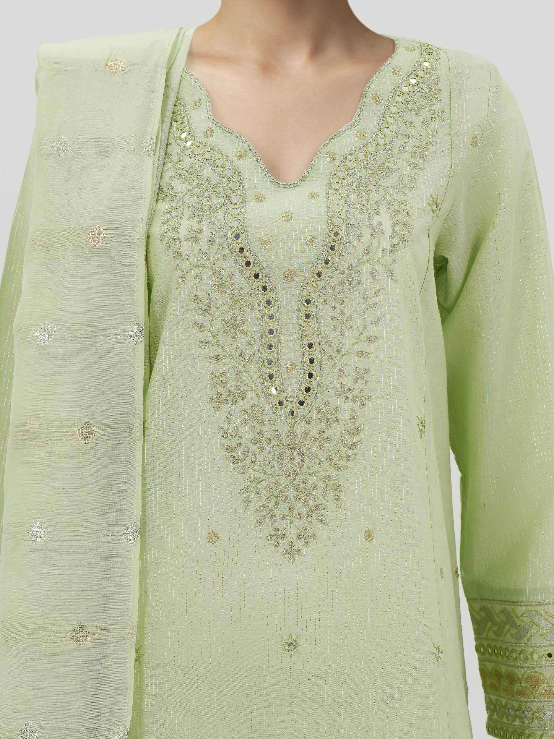 3 Piece Lawn Massouri Suit-Embroidered (Unstitched) - Image 4