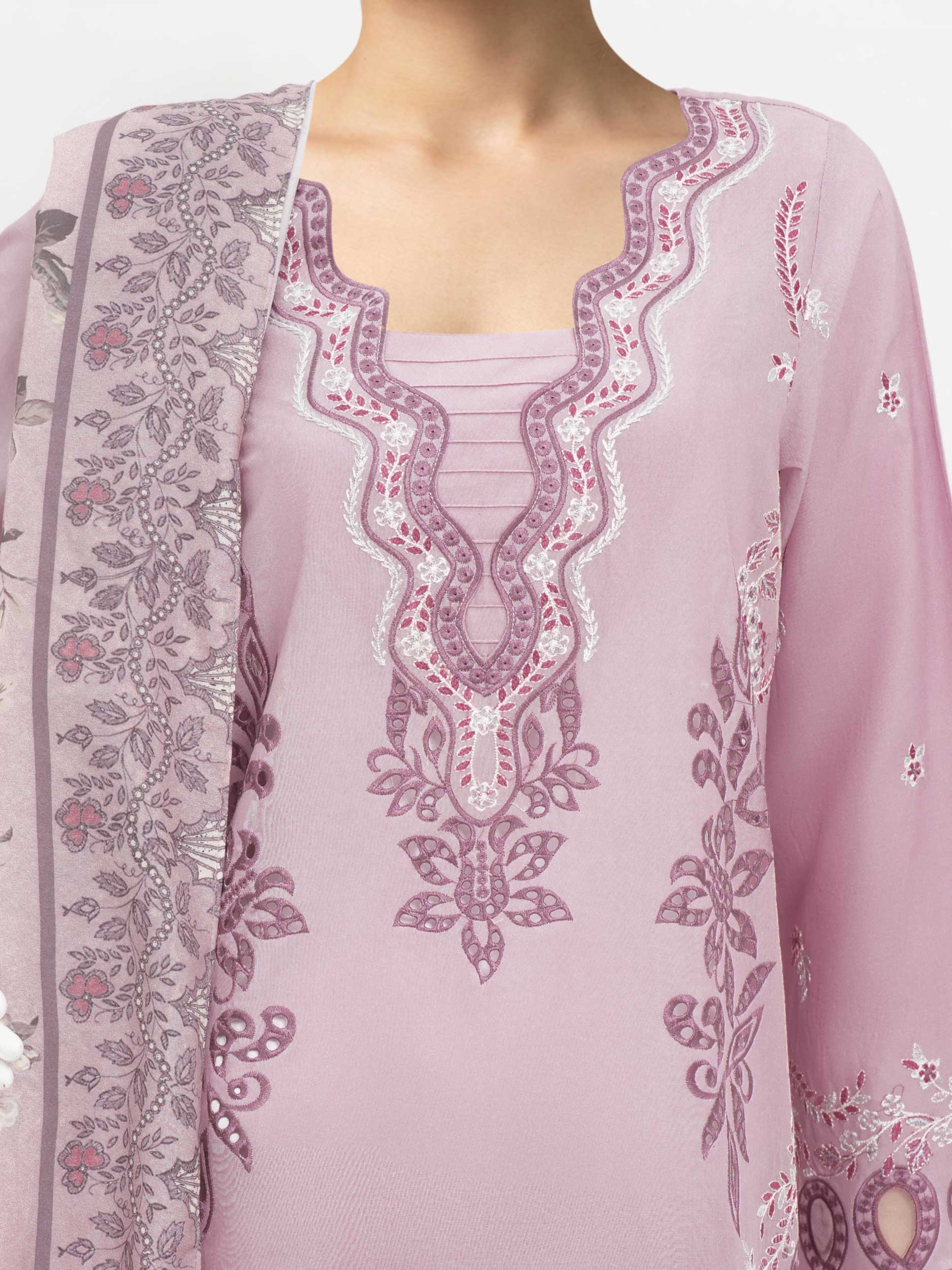 3 Piece Lawn Suit-Embroidered (Unstitched) - Image 4