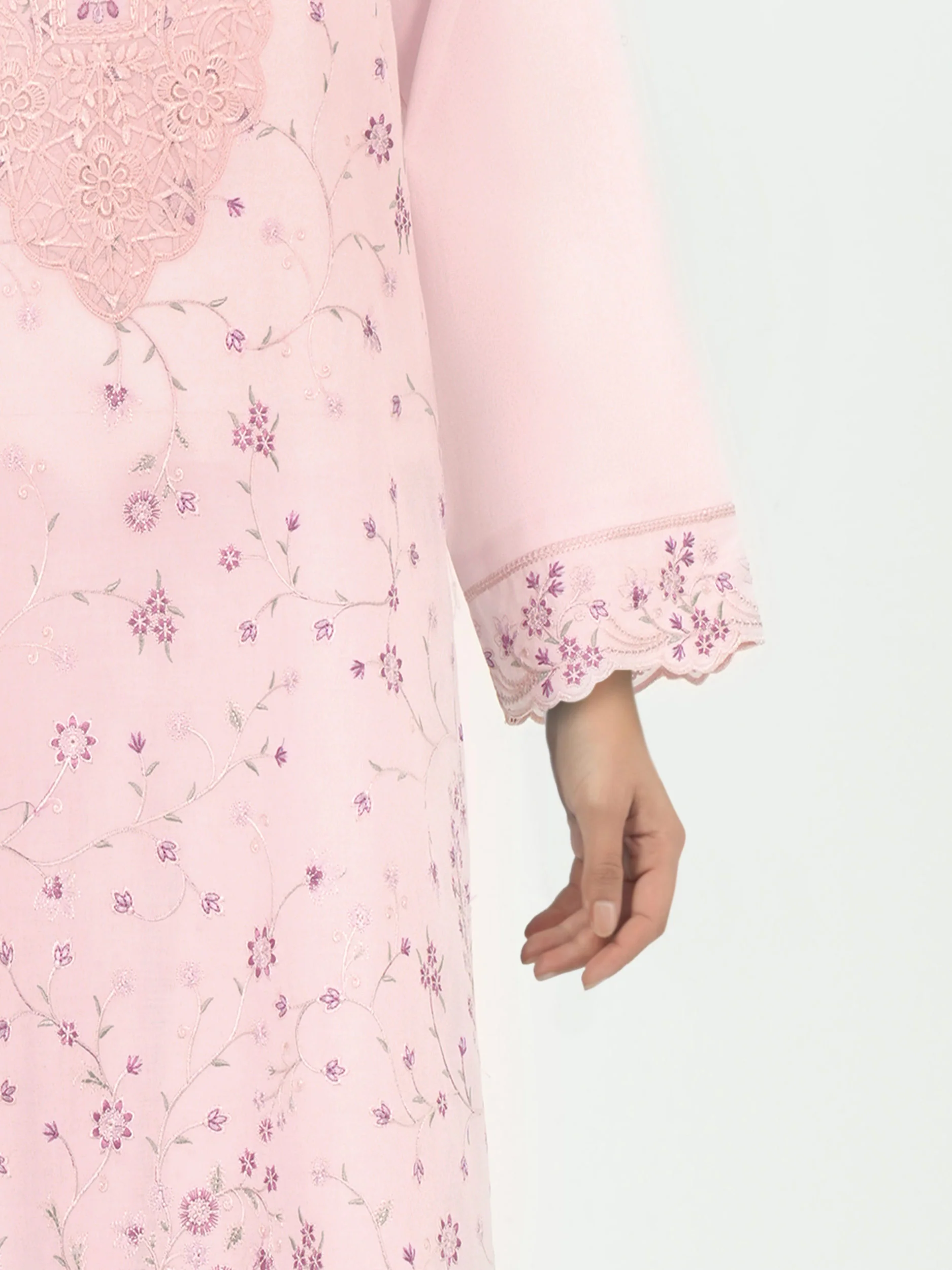 3 Piece Lawn Suit- Embroidered (Unstitched) - Image 5