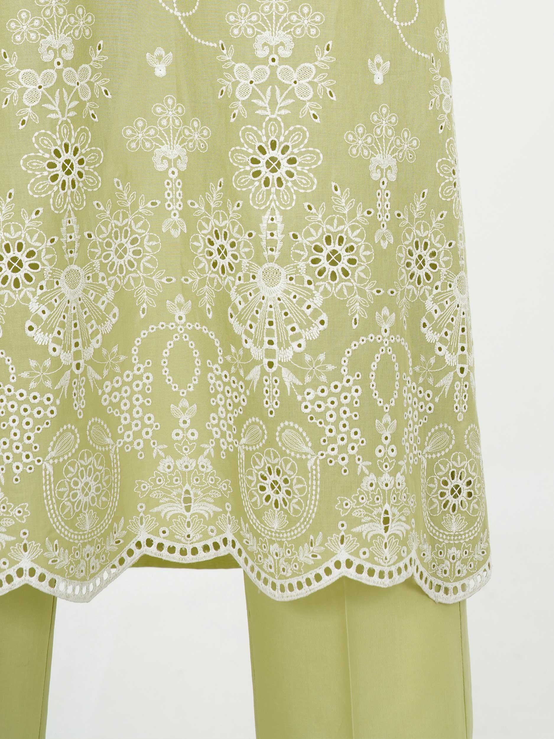 3 Piece Cambric Suit-Embroidered (Unstitched) - Image 6