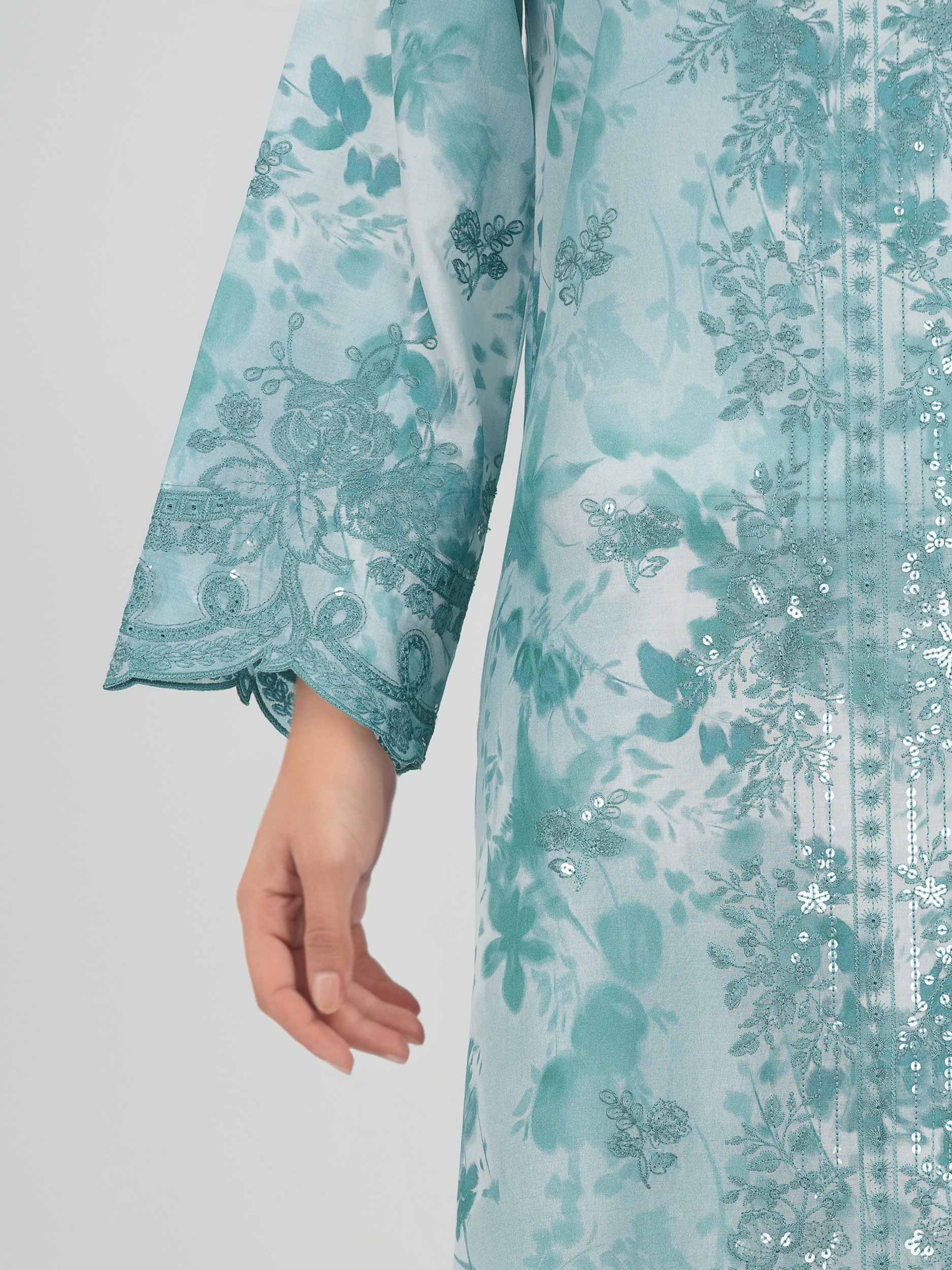 3 Piece Lawn Suit- Embroidered (Unstitched) - Image 5