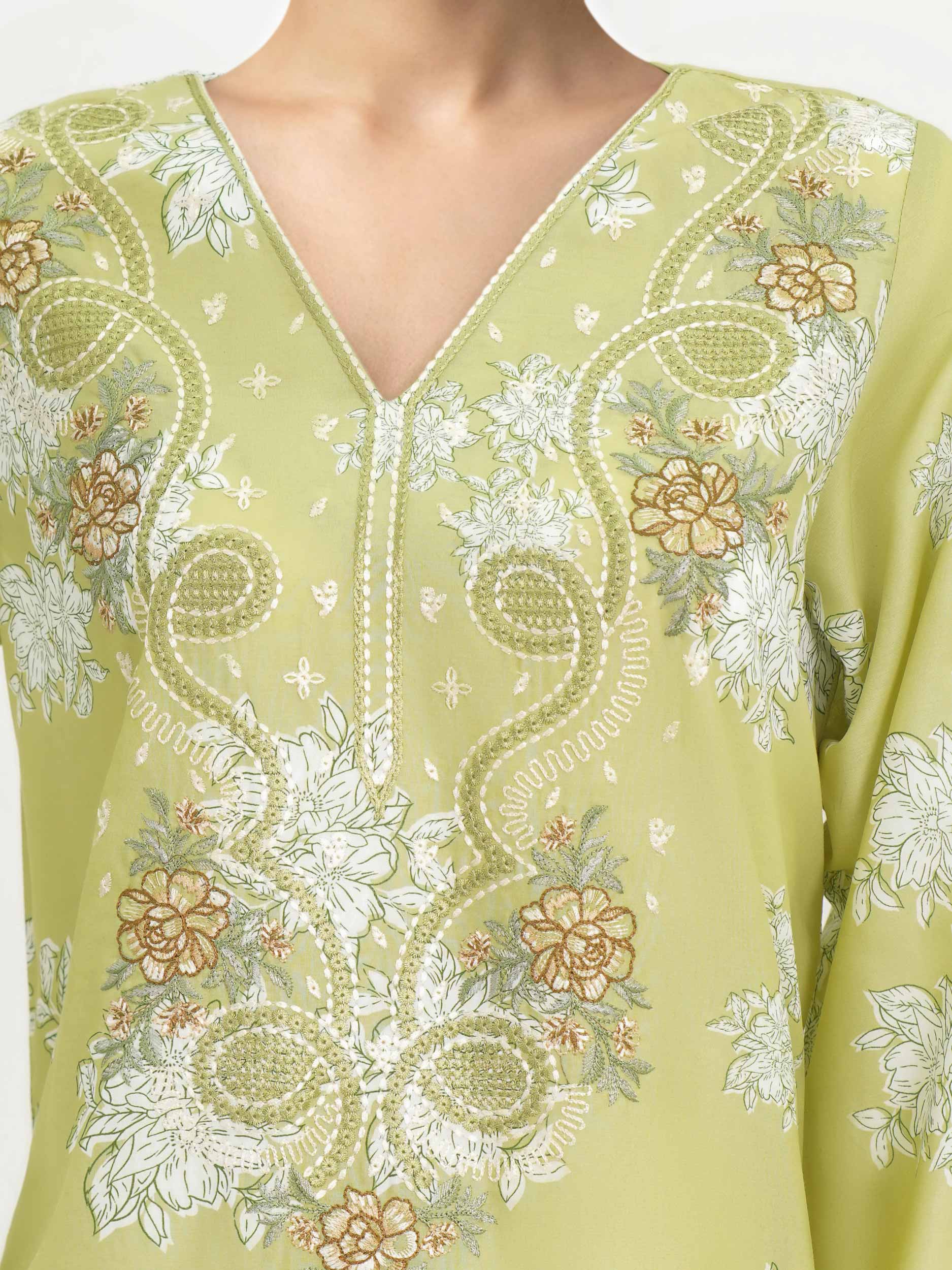 3 Piece Lawn Suit-Embroidered (Unstitched) - Image 6