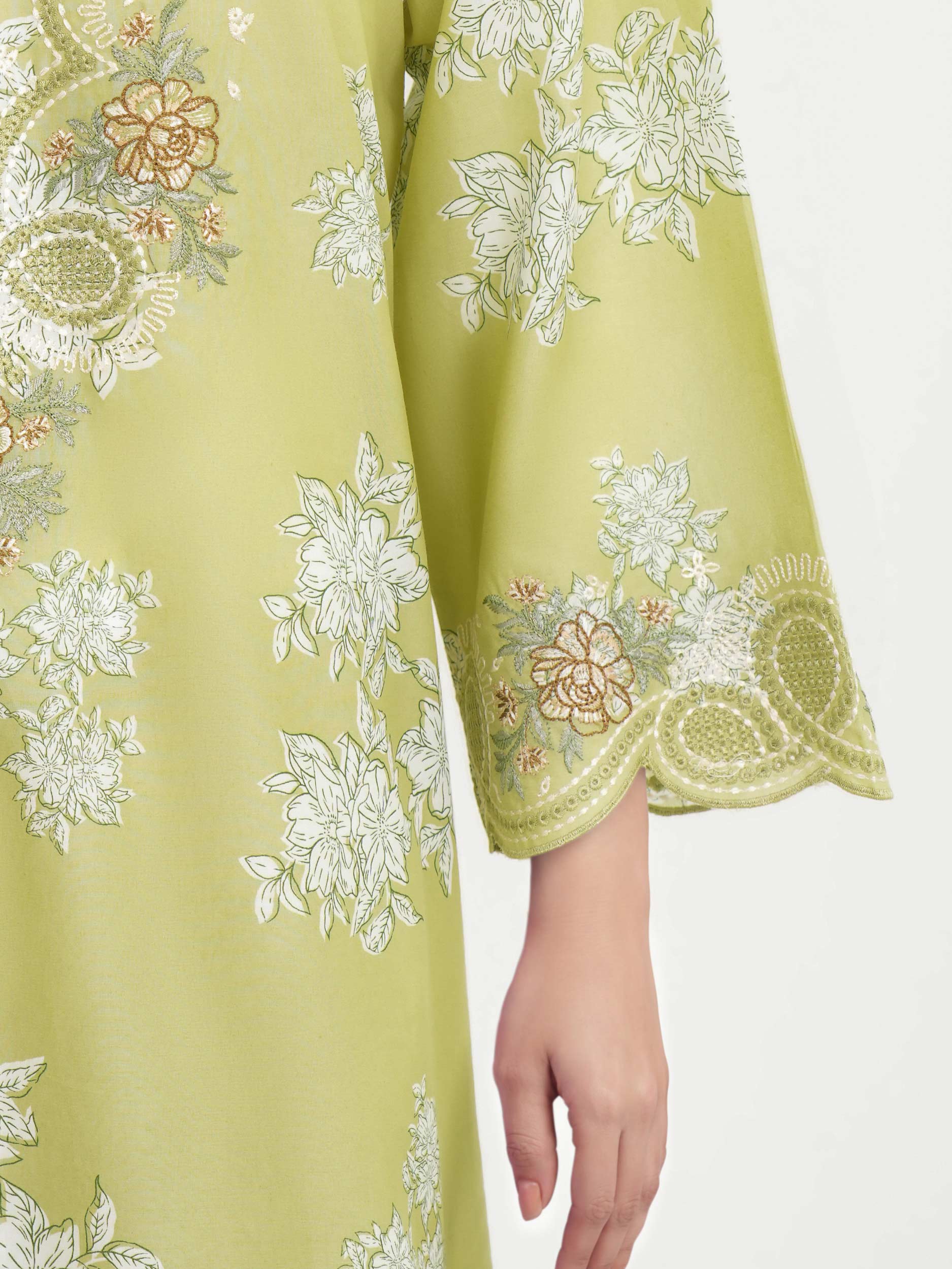 3 Piece Lawn Suit-Embroidered (Unstitched) - Image 7