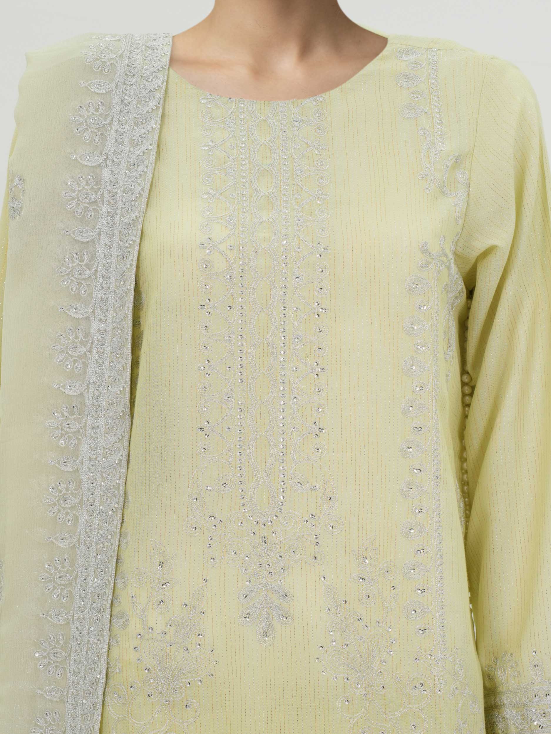 3 Piece Lawn Massouri Suit-Embroidered (Unstitched) - Image 4