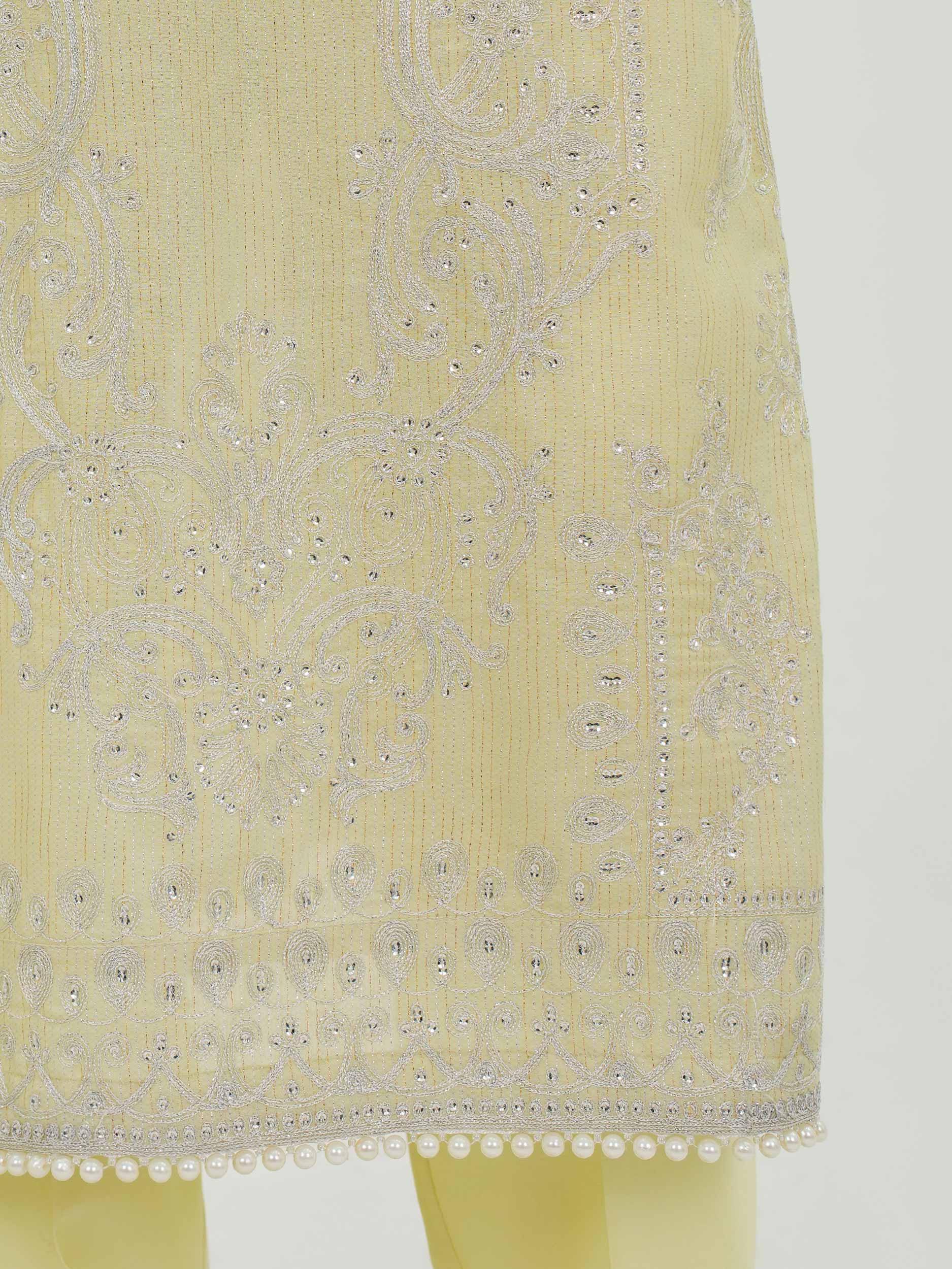 3 Piece Lawn Massouri Suit-Embroidered (Unstitched) - Image 6