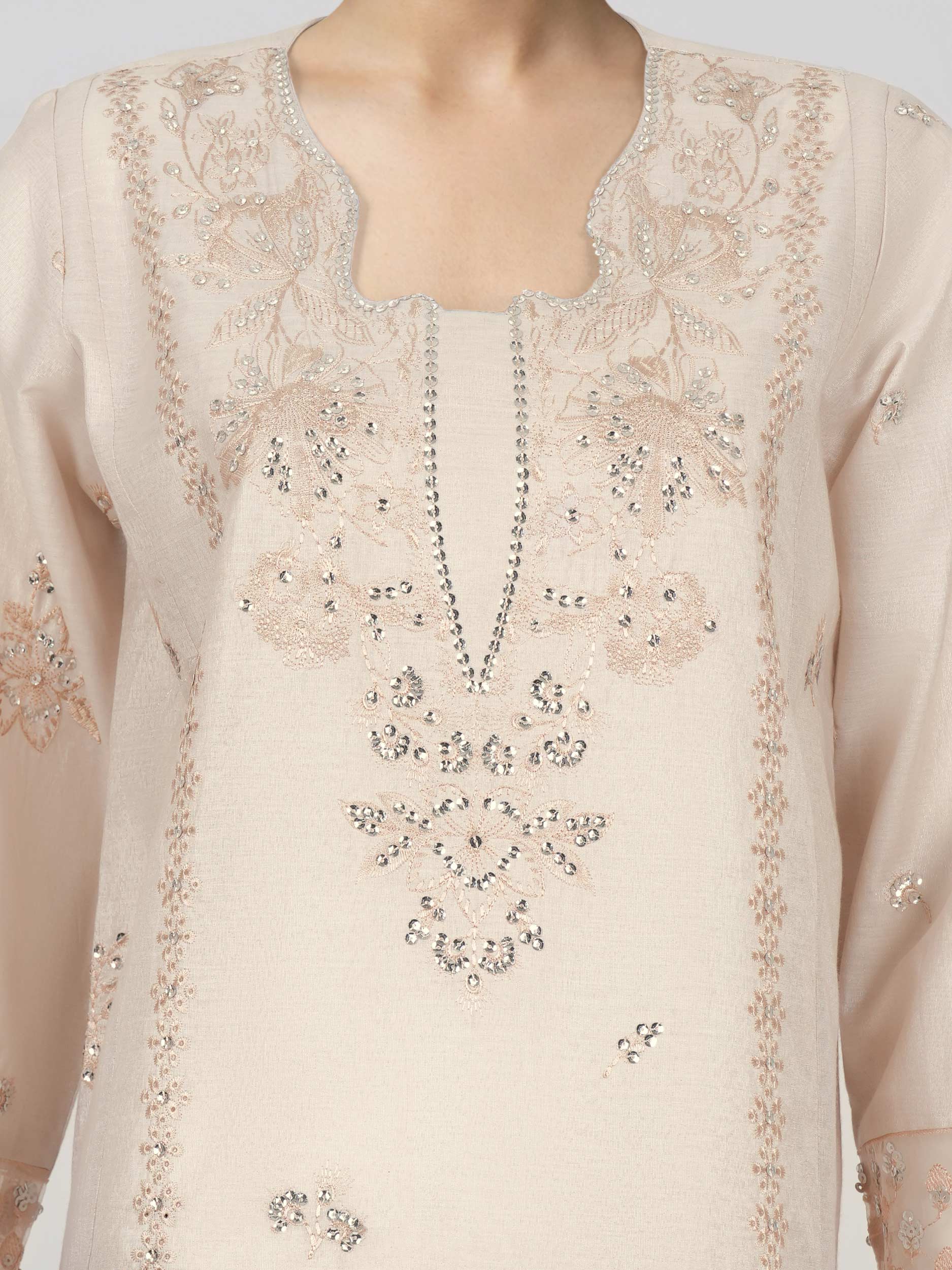 3 Piece Lawn Suit-  Embroidered (Unstitched) - Image 4