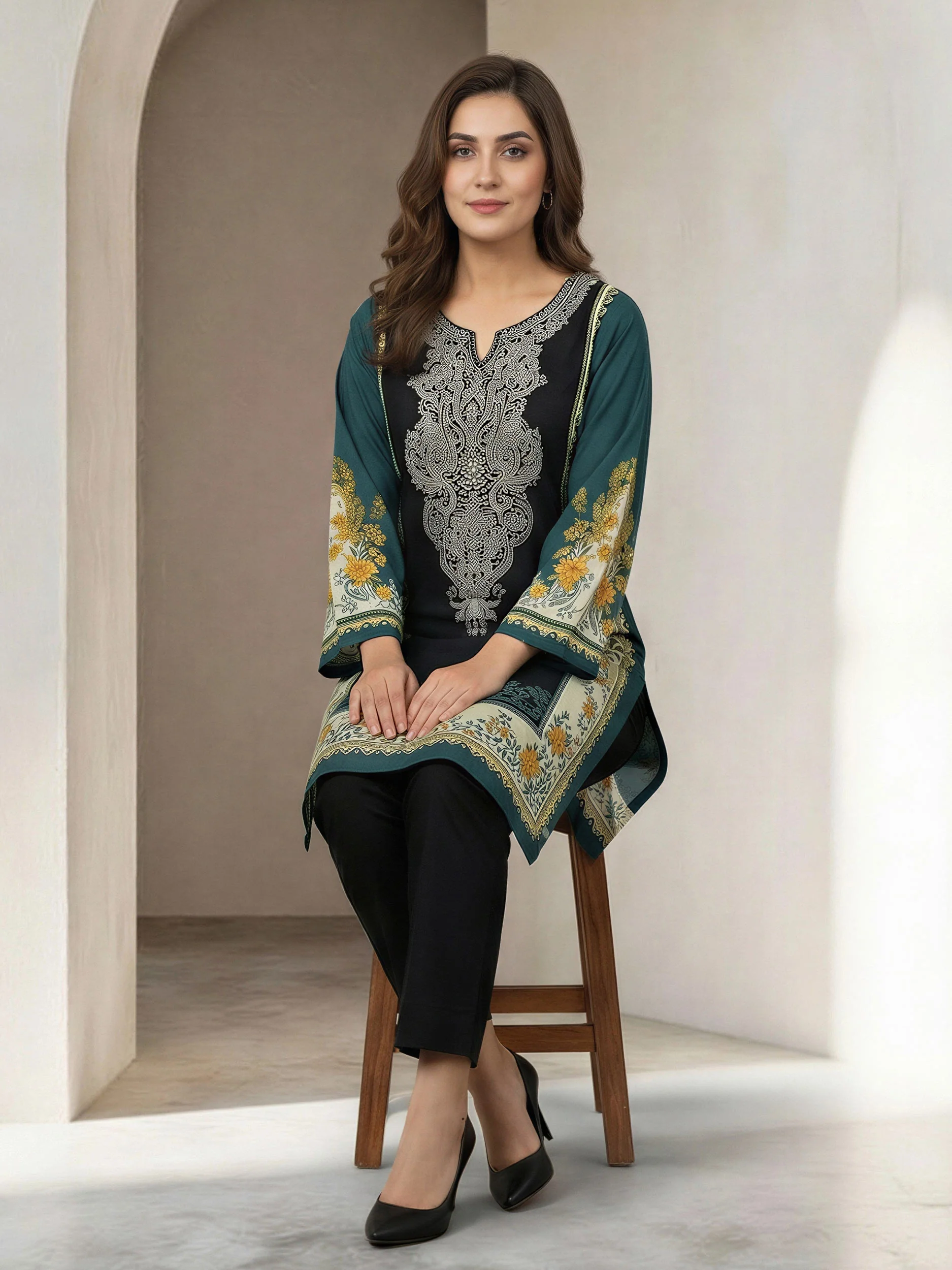 Lawn Shirt- Printed (Unstitched) - Image 3