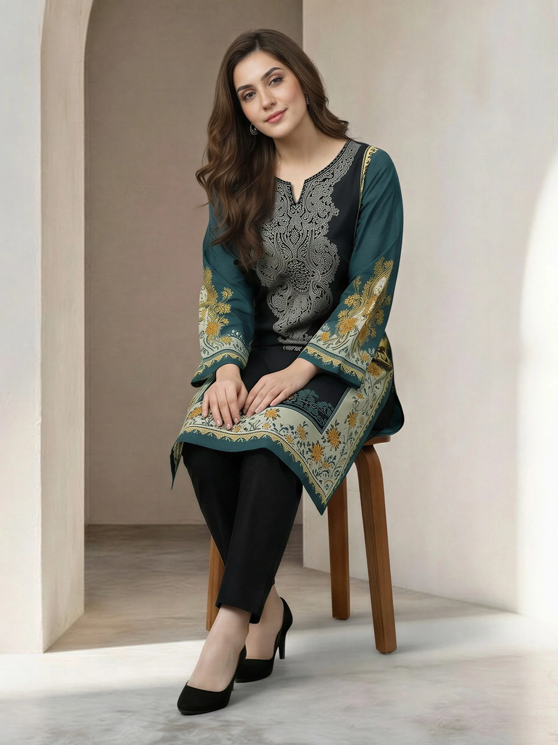 Lawn Shirt- Printed (Unstitched) - Image 4