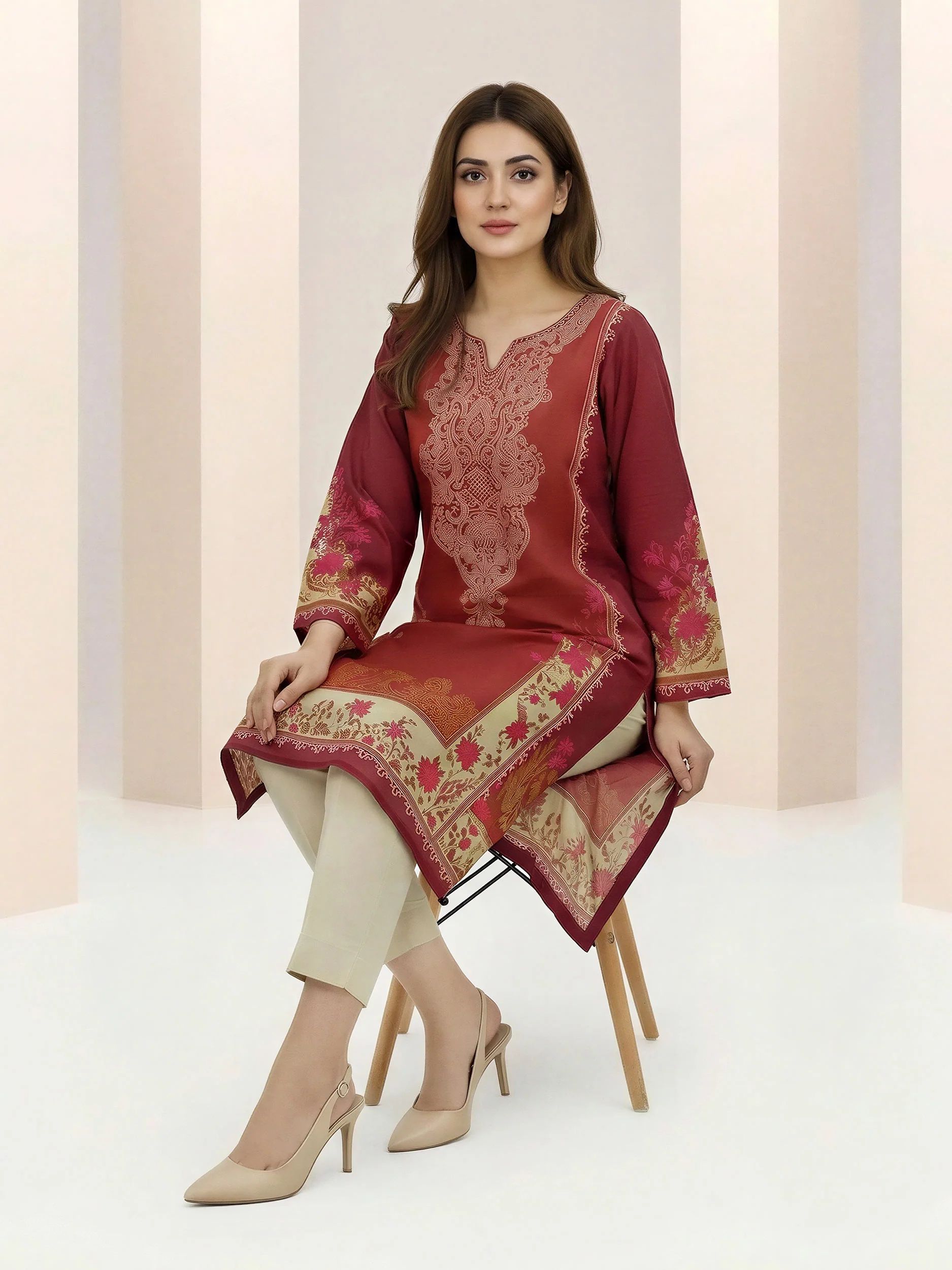 Lawn Shirt- Printed (Unstitched) - Image 3