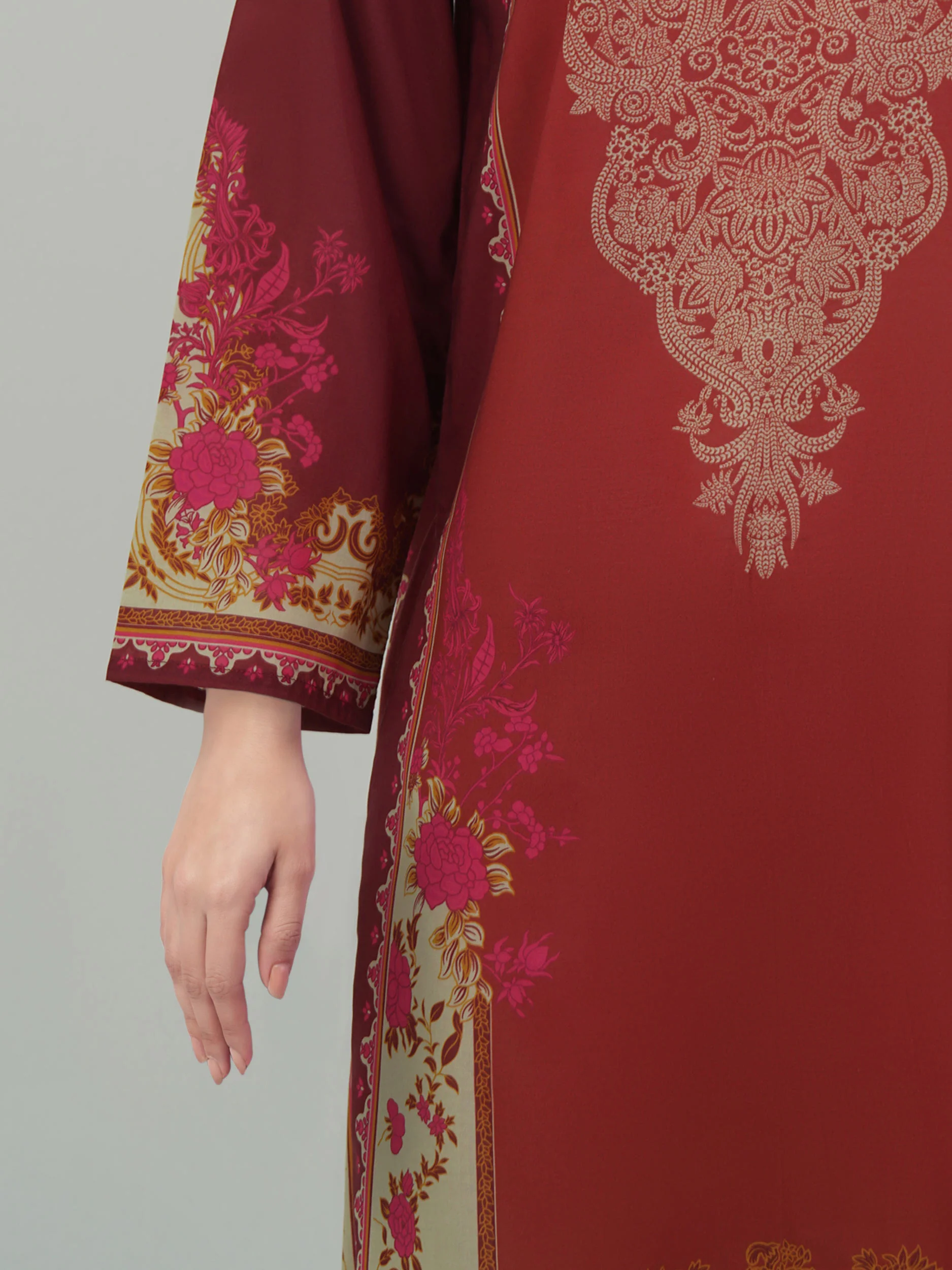 Lawn Shirt- Printed (Unstitched) - Image 4
