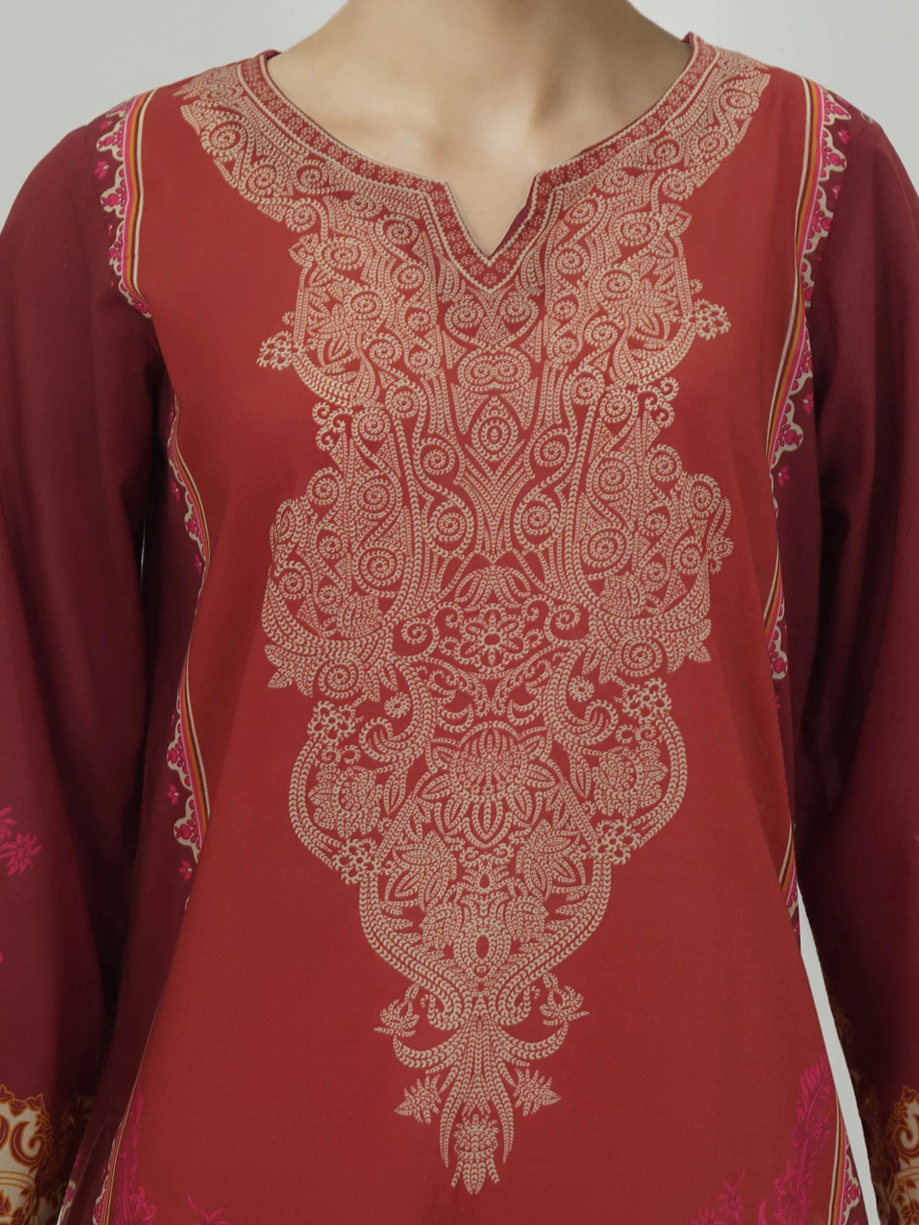Lawn Shirt- Printed (Unstitched) - Image 5