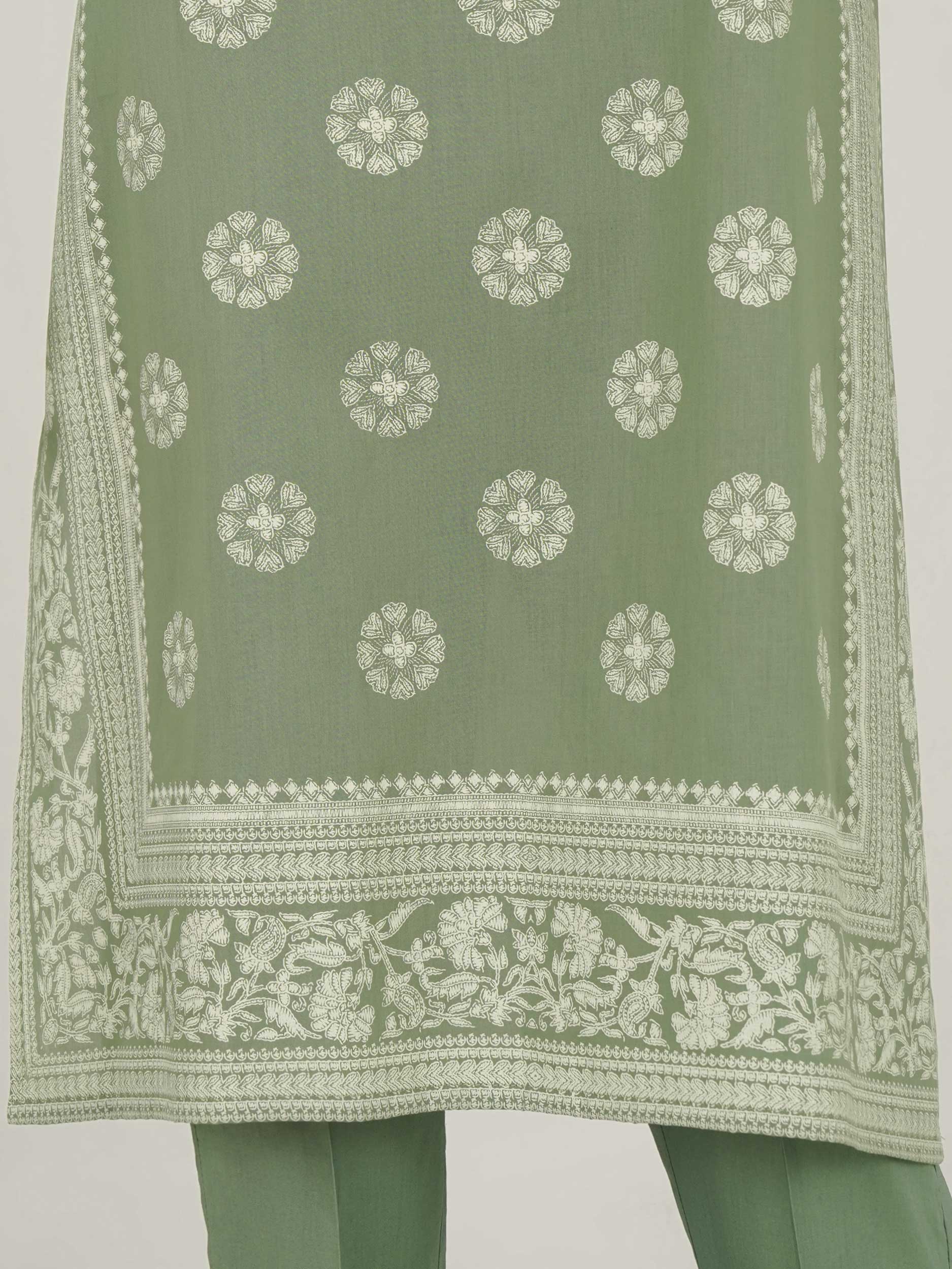 3 Piece Lawn Paste Suit (Unstitched) - Image 5