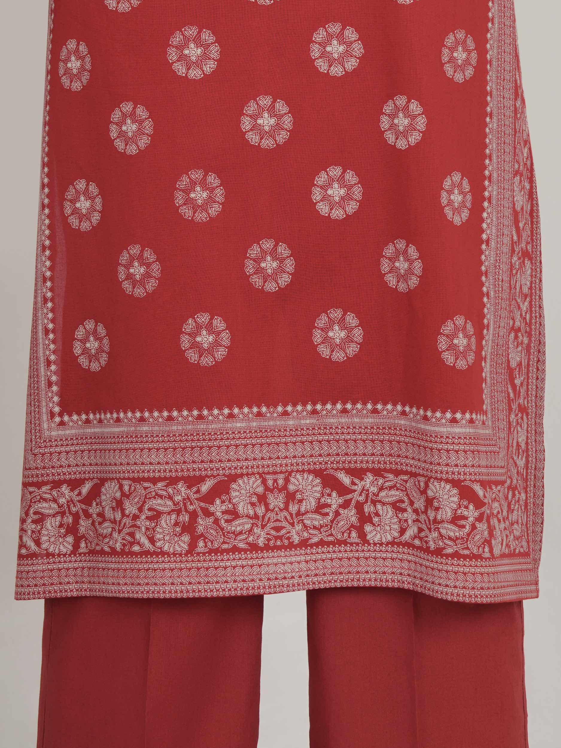 3 Piece Lawn Paste Suit (Unstitched) - Image 6