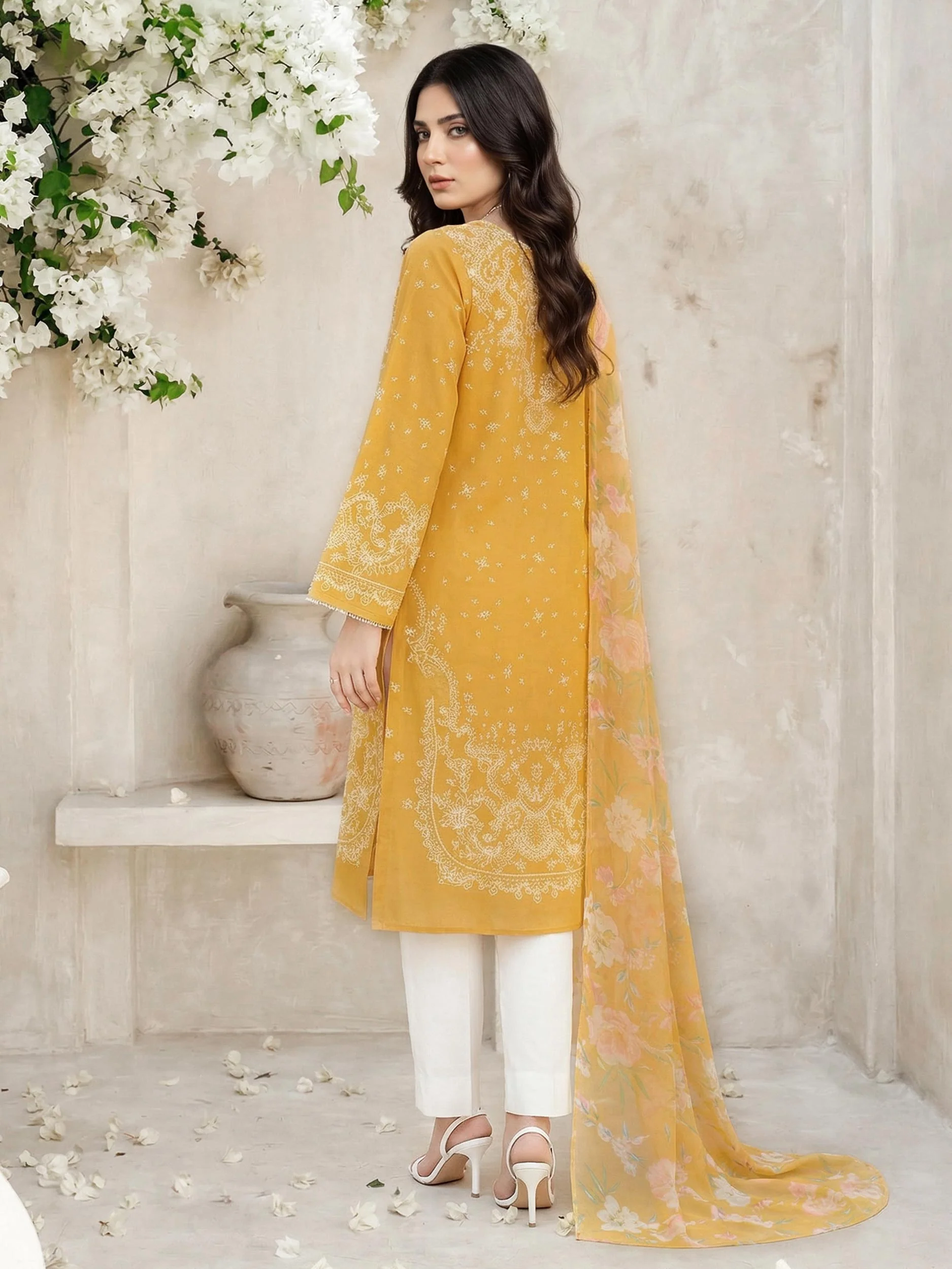 2 Piece Lawn Suit- Paste Printed (Unstitched) - Image 2