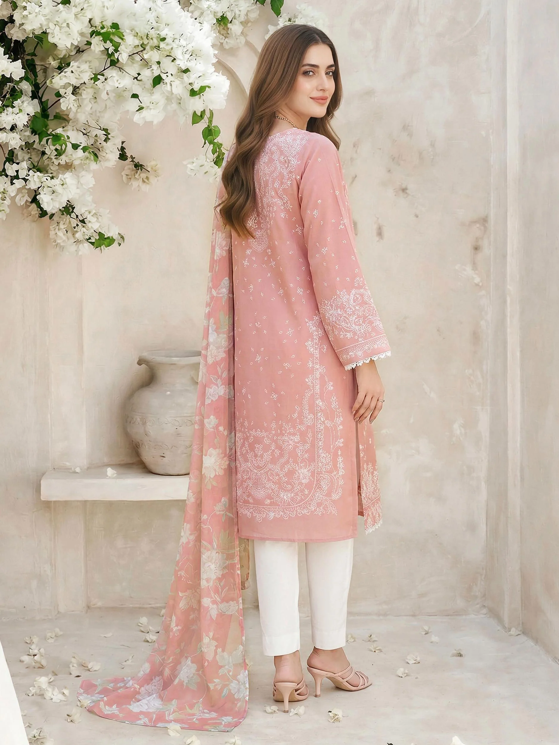 2 Piece Lawn Suit- Paste Printed (Unstitched) - Image 3