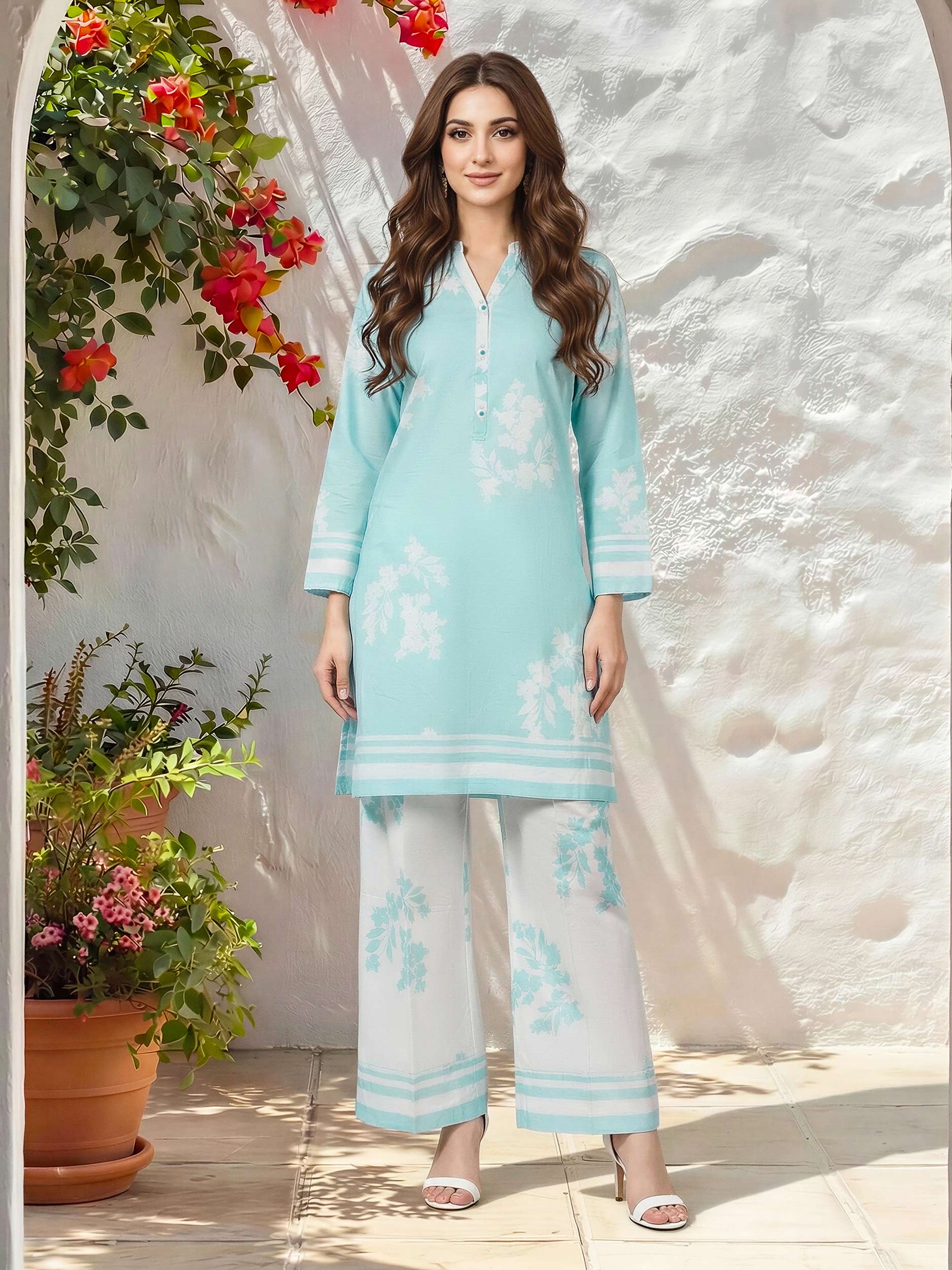 2 Piece Lawn Suit (Unstitched) - Image 2