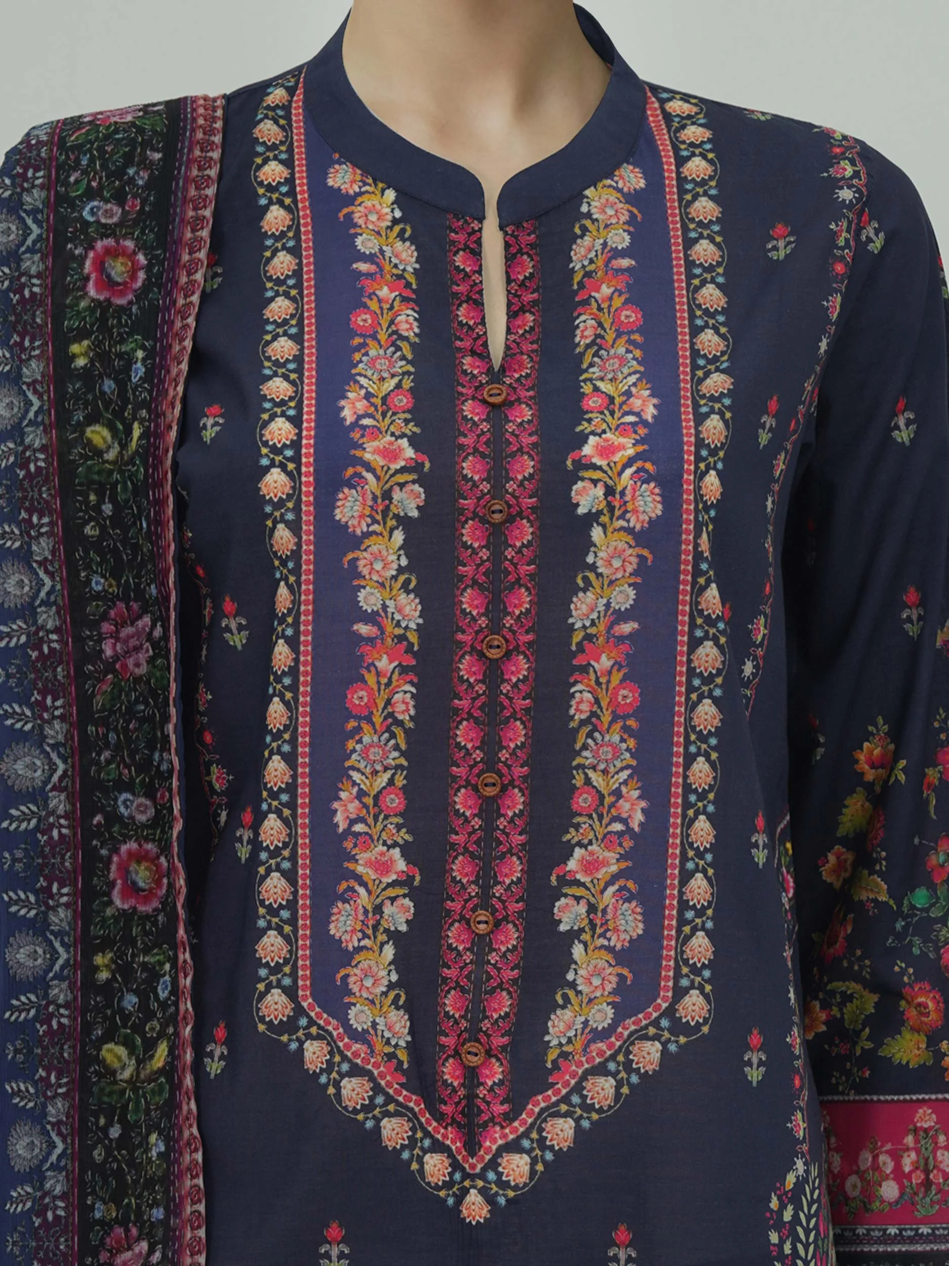 3 Piece Lawn Suit -Printed (Unstitched) - Image 5