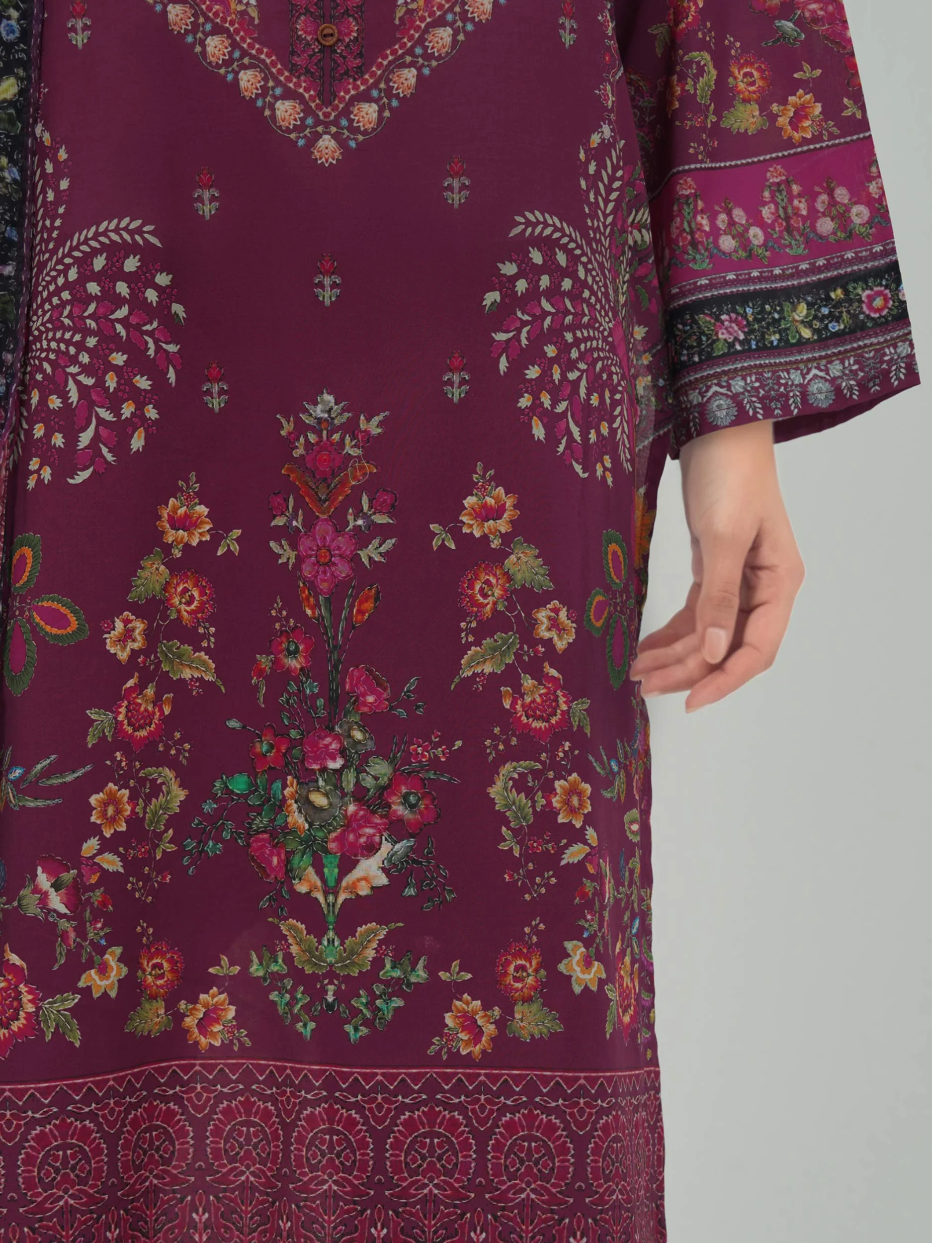 3 Piece Lawn Suit -Printed (Unstitched) - Image 4