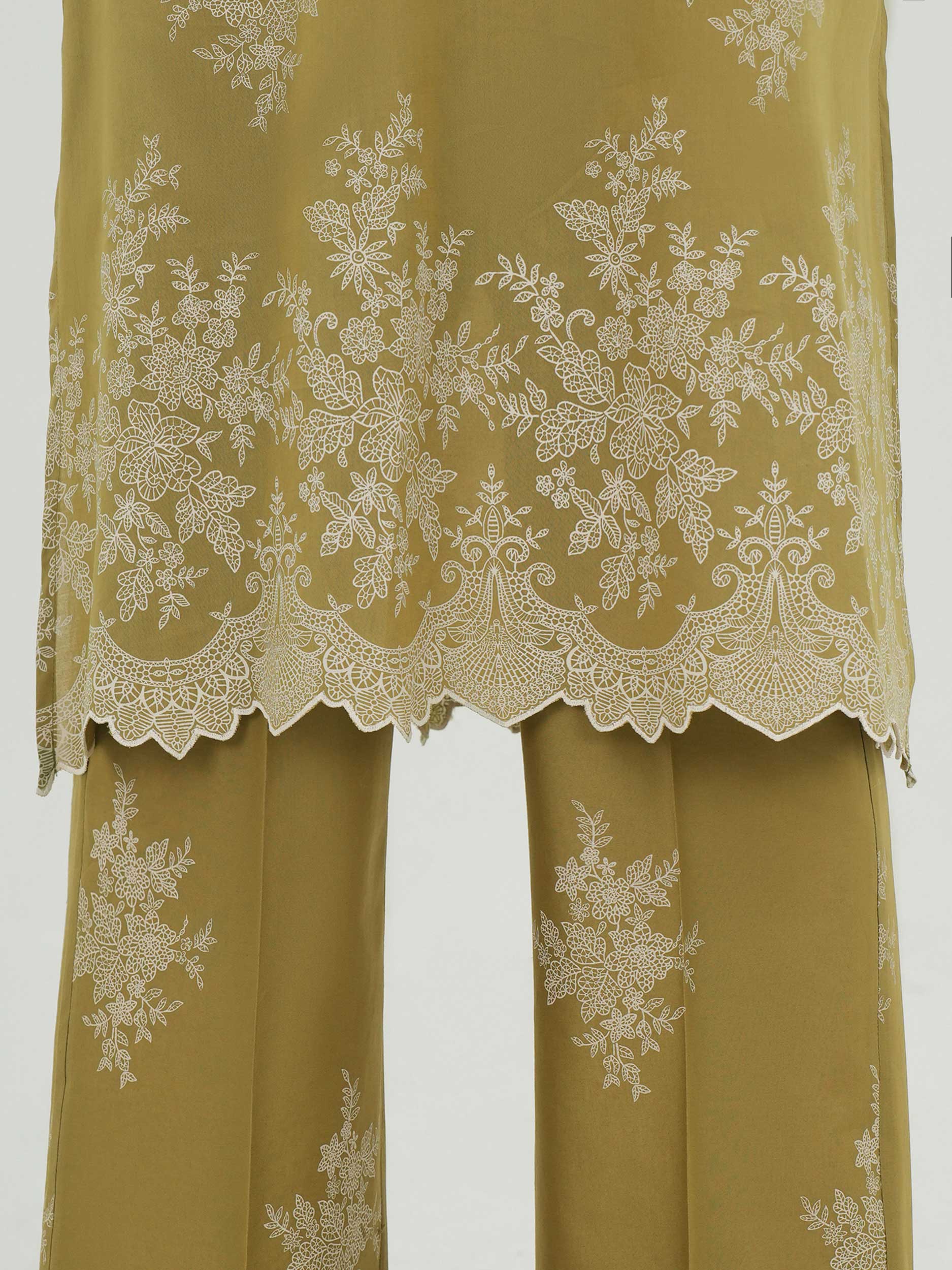 3 Piece Lawn Slub Suit (Unstitched) - Image 6