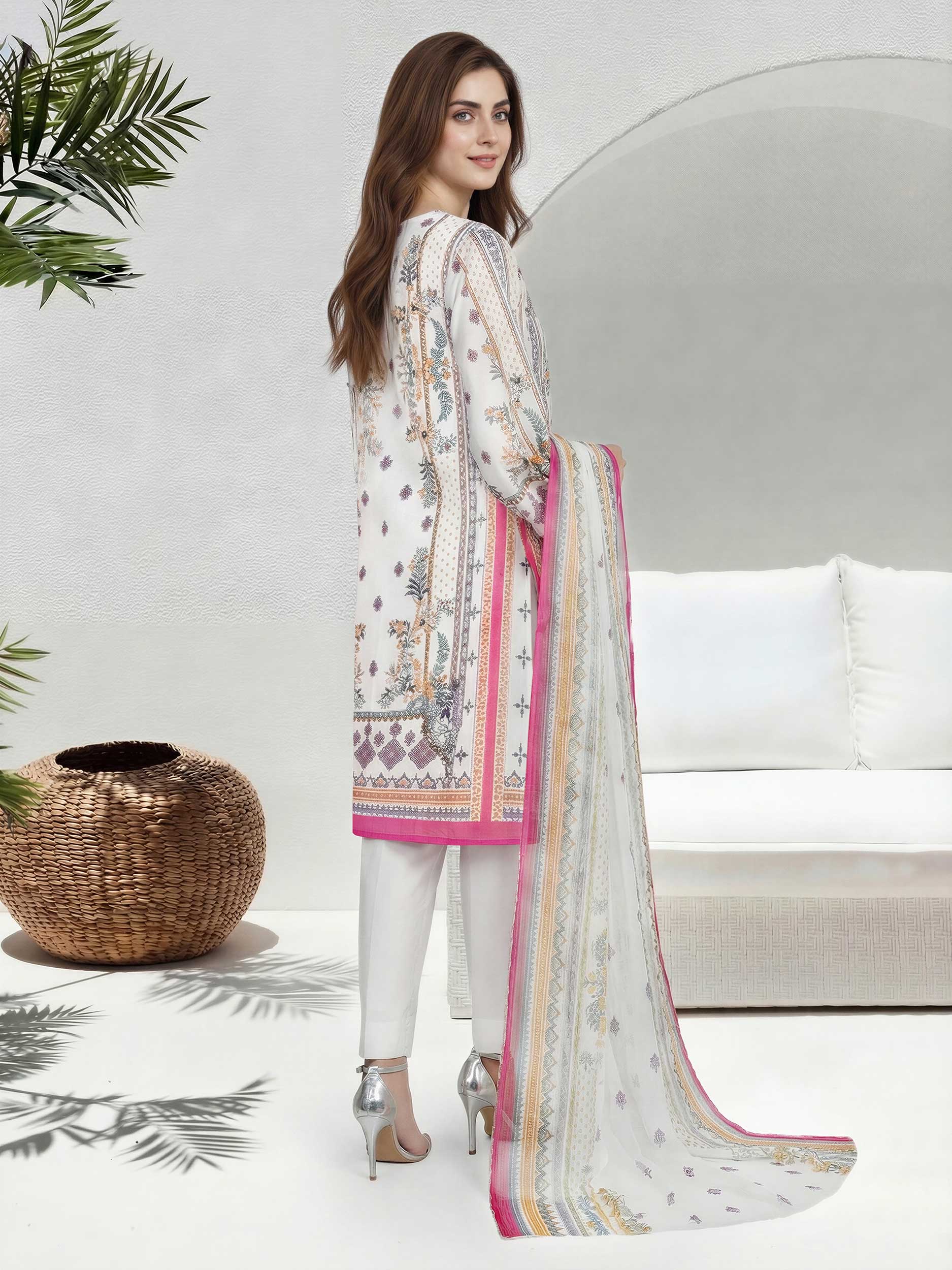 2 Piece Lawn Suit (Unstitched) - Image 3