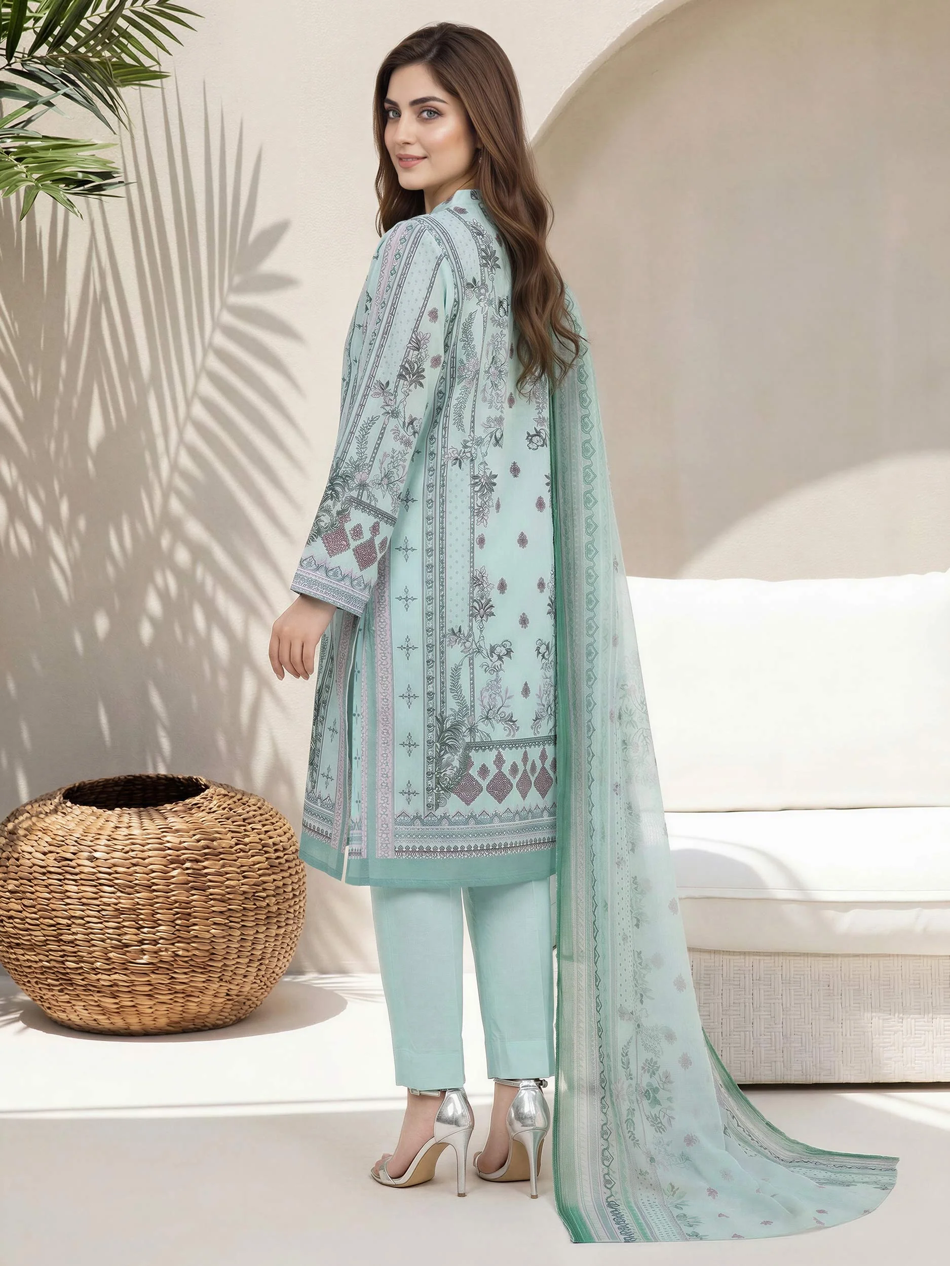 2 Piece Lawn Suit (Unstitched) - Image 3