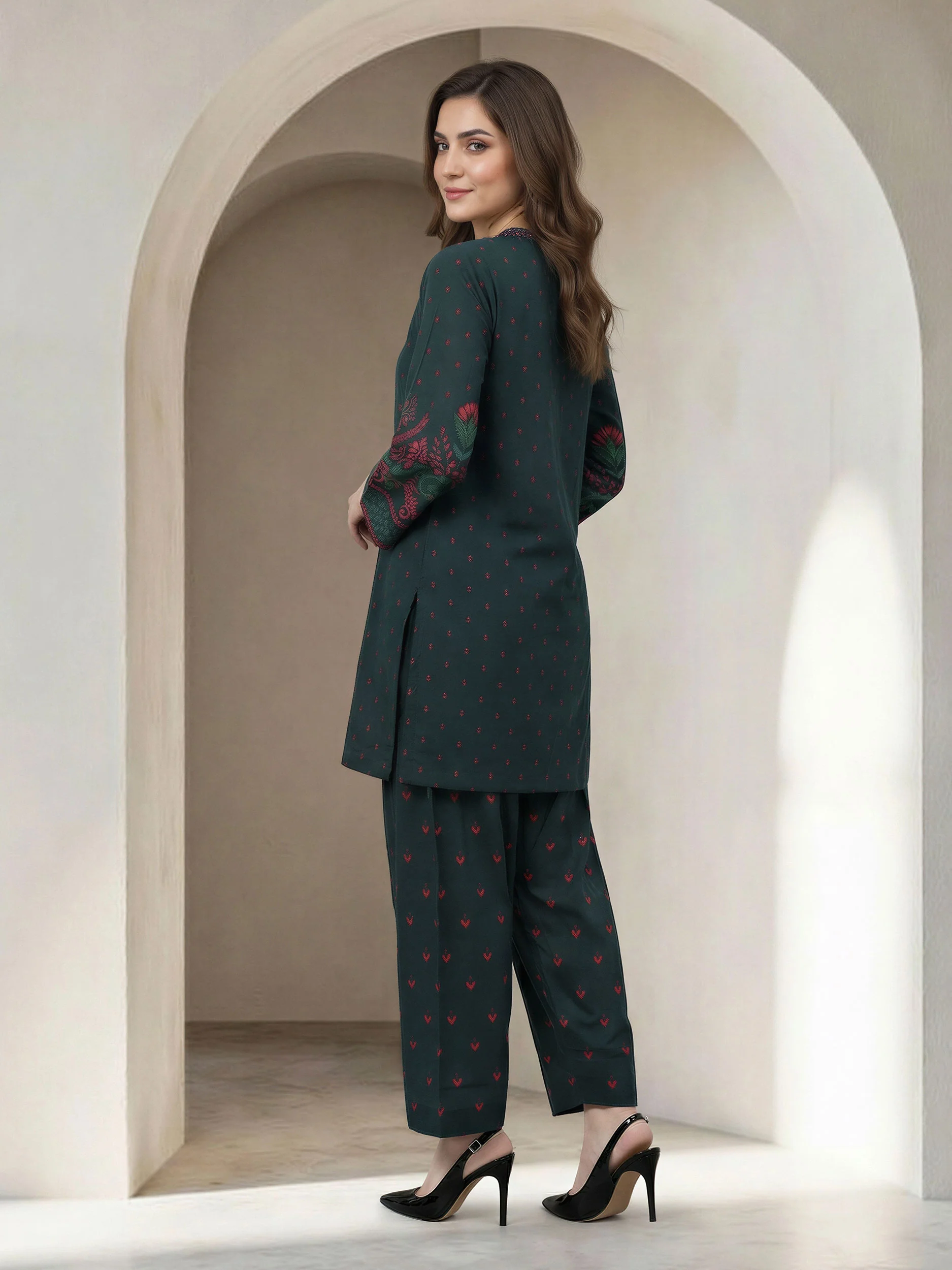 2 Piece Lawn Suit -Printed (Unstitched) - Image 3