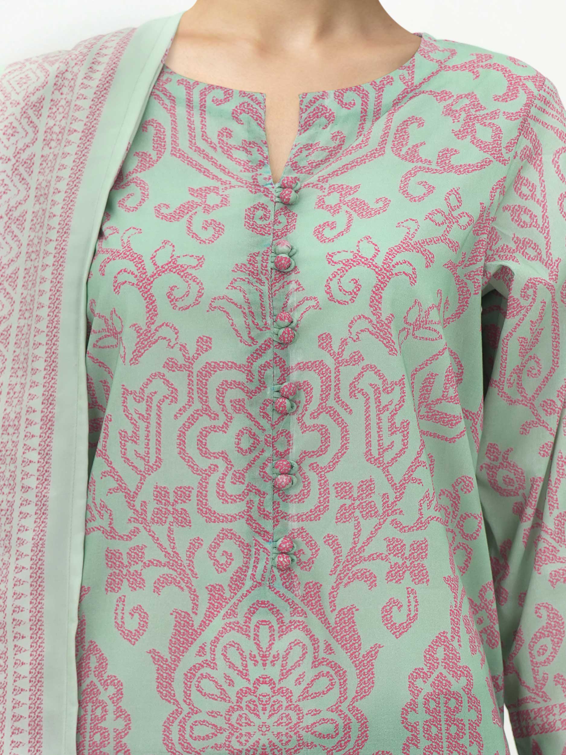 3 Piece Lawn Suit (Unstitched) - Image 4