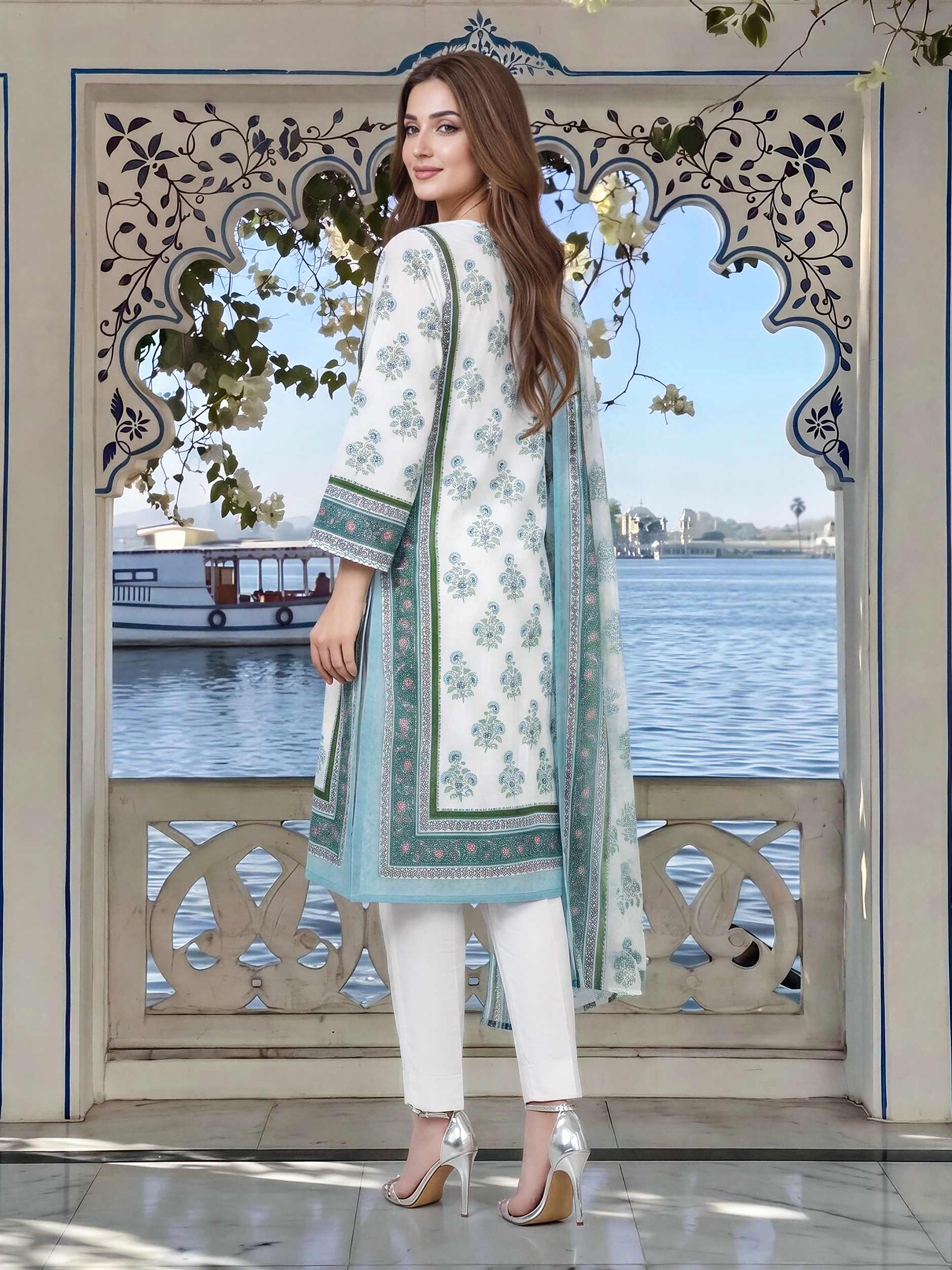 2 Piece Lawn Suit (Unstitched) - Image 3