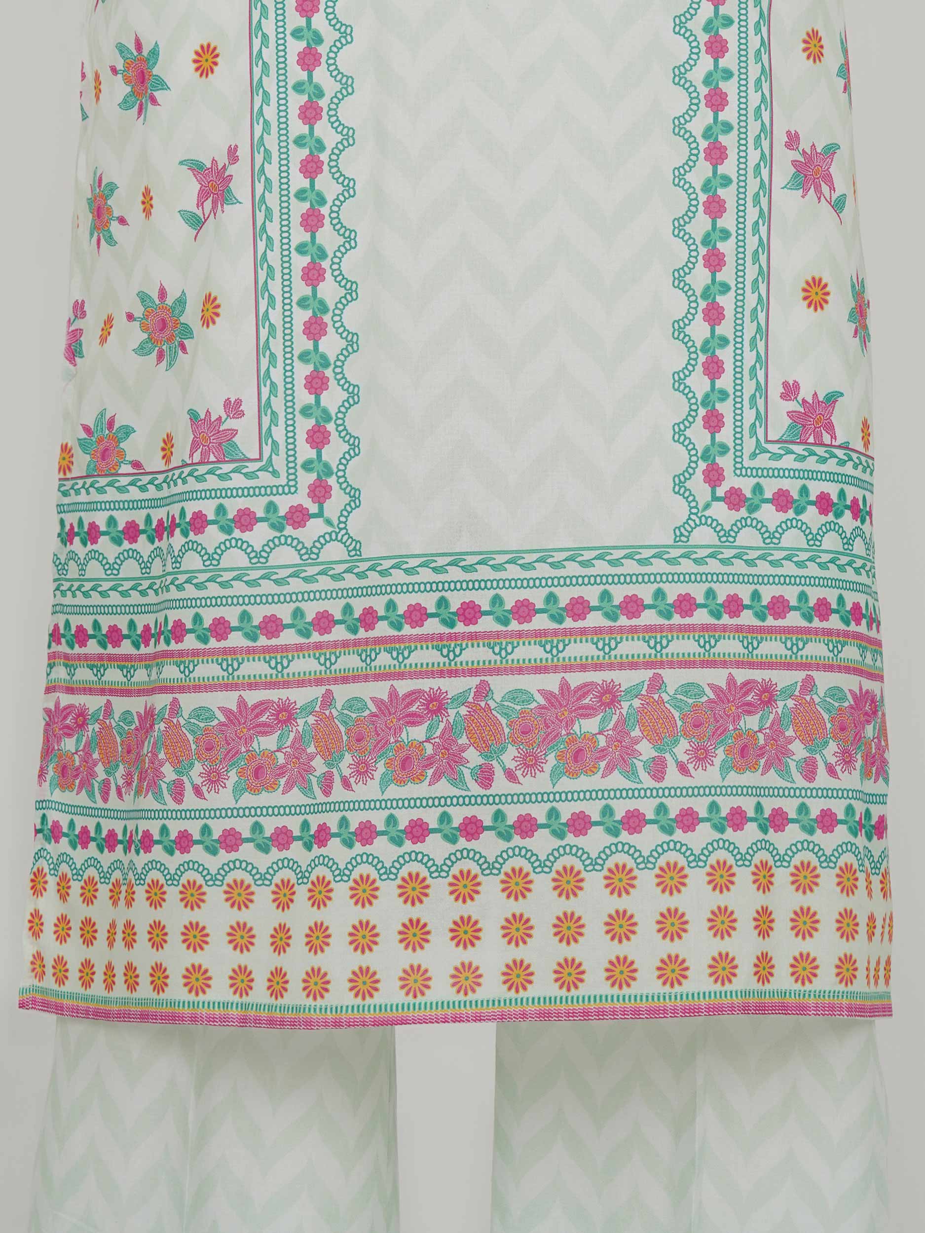 3 Piece Lawn Suit- Printed (Unstitched) - Image 4