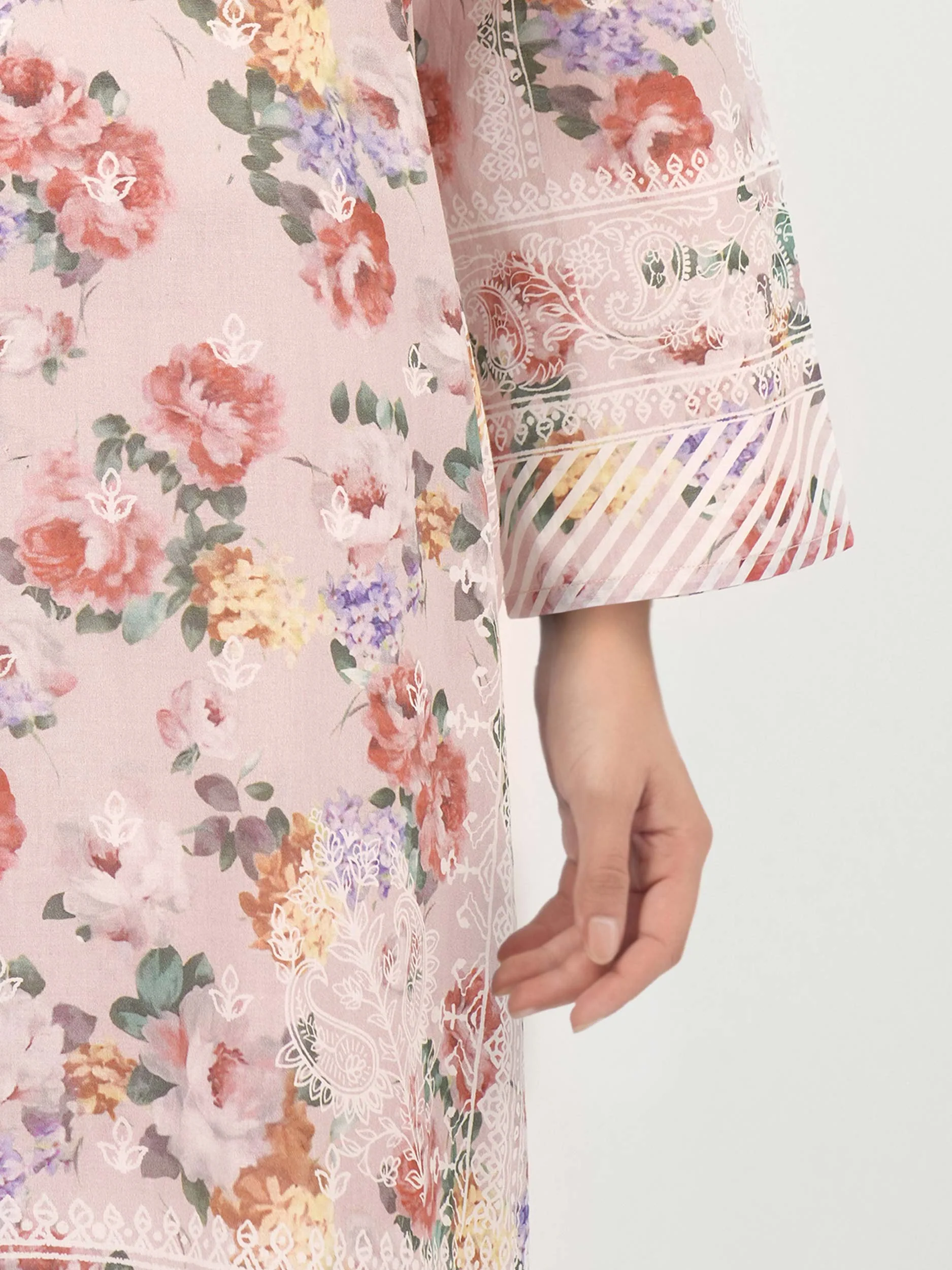 3 Piece Lawn Suit- Printed (Unstitched) - Image 5