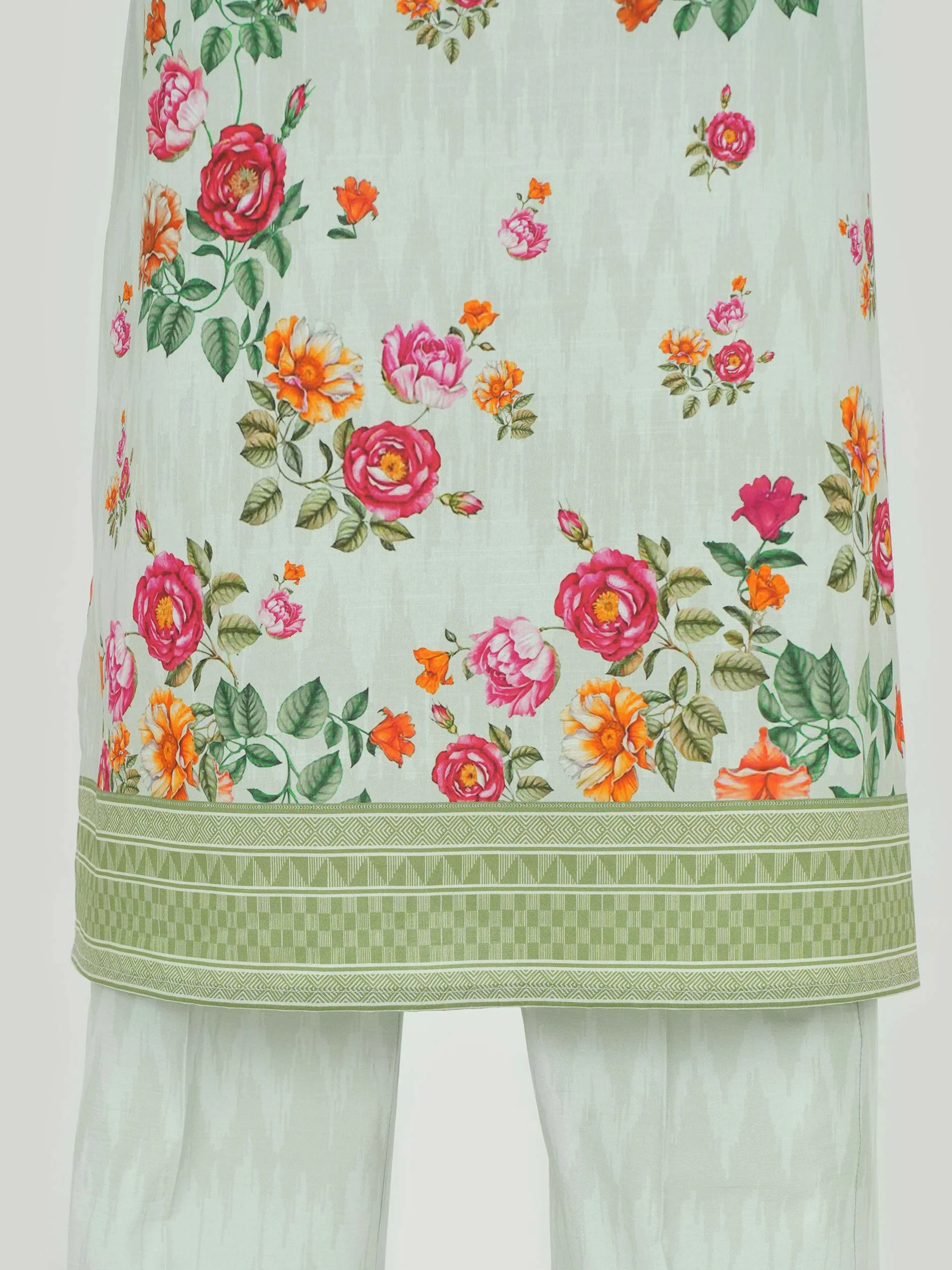 3 Piece Lawn Slub Suit- Printed (Unstitched) - Image 5