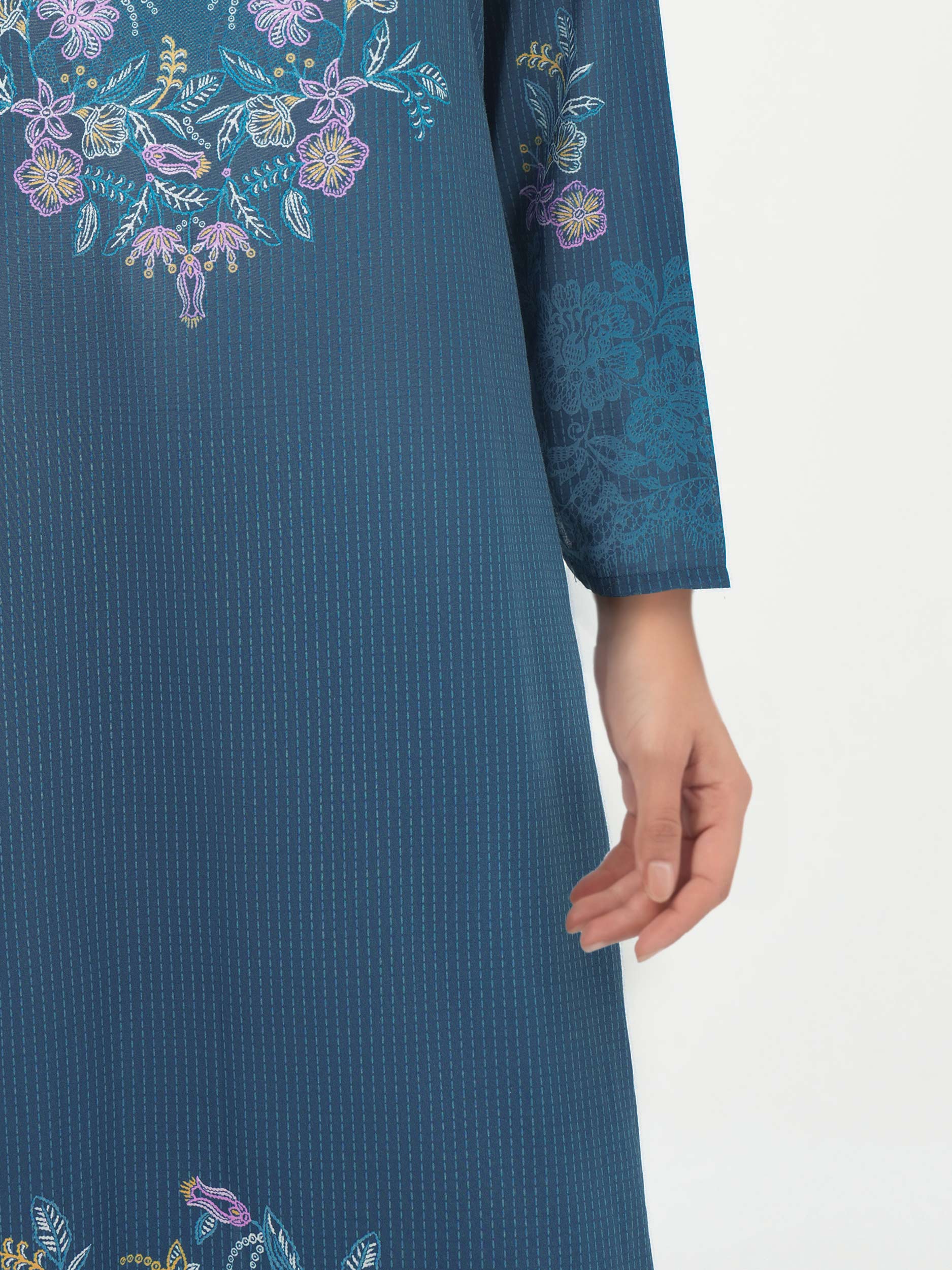3 Piece Lawn Suit- Printed (Unstitched) - Image 5