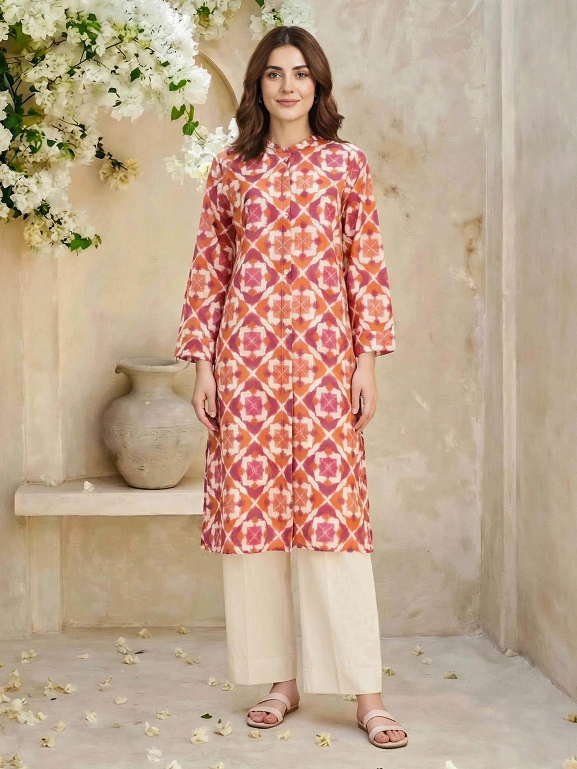 Lawn Suit- Printed (Unstitched) - Image 2
