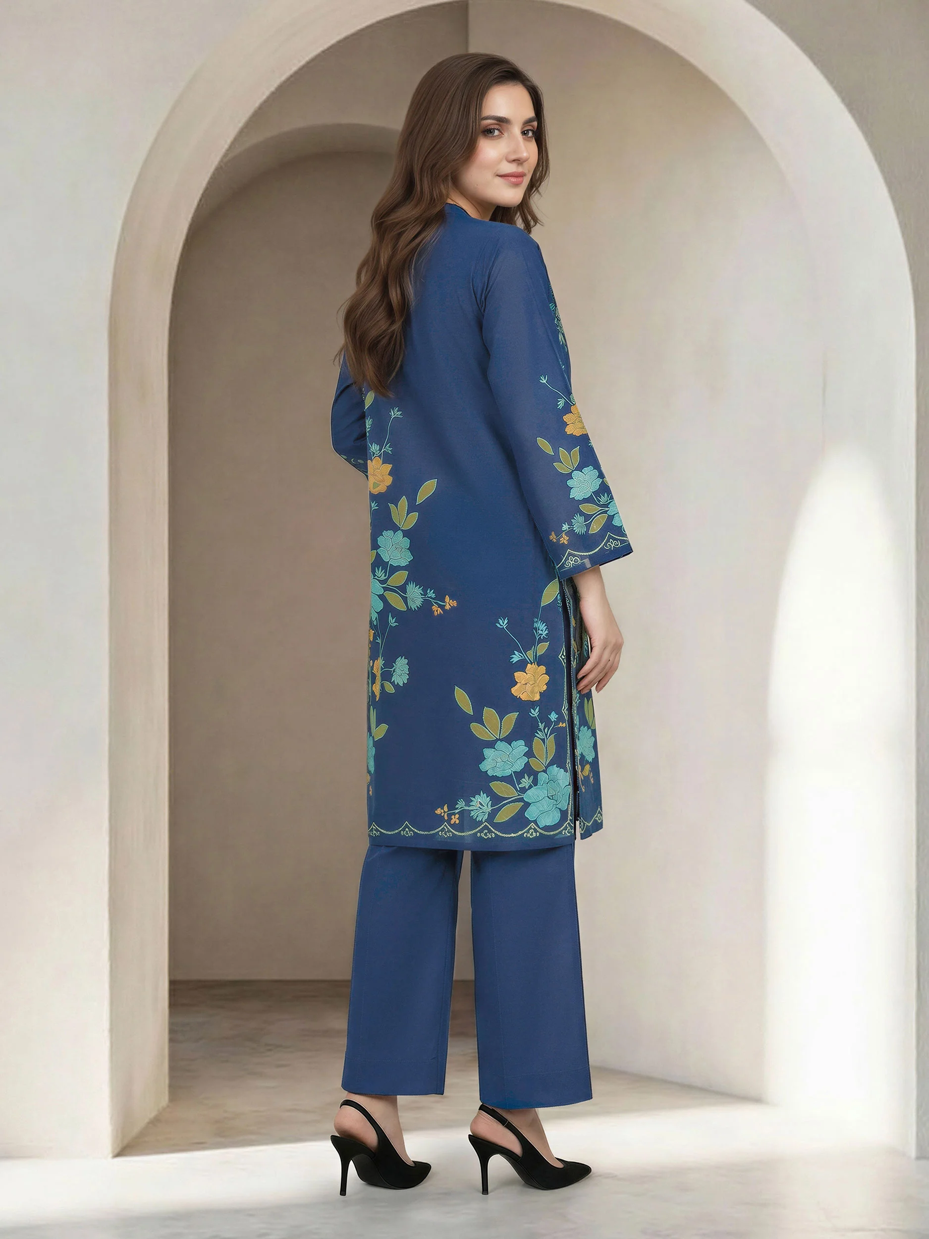 2 Piece Lawn Suit- Printed (Unstitched) - Image 3