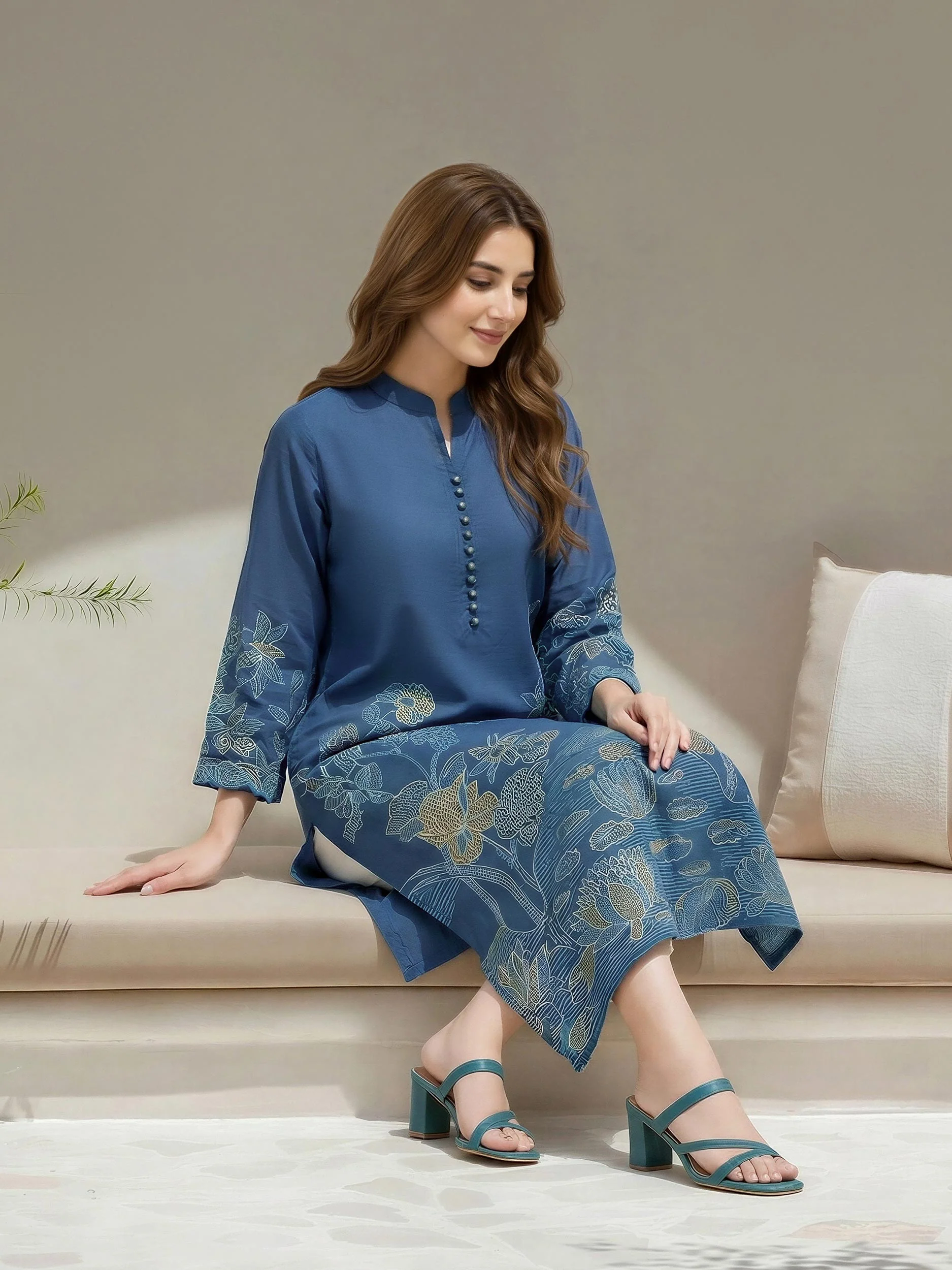 Lawn Shirt- Printed (Unstitched) - Image 4