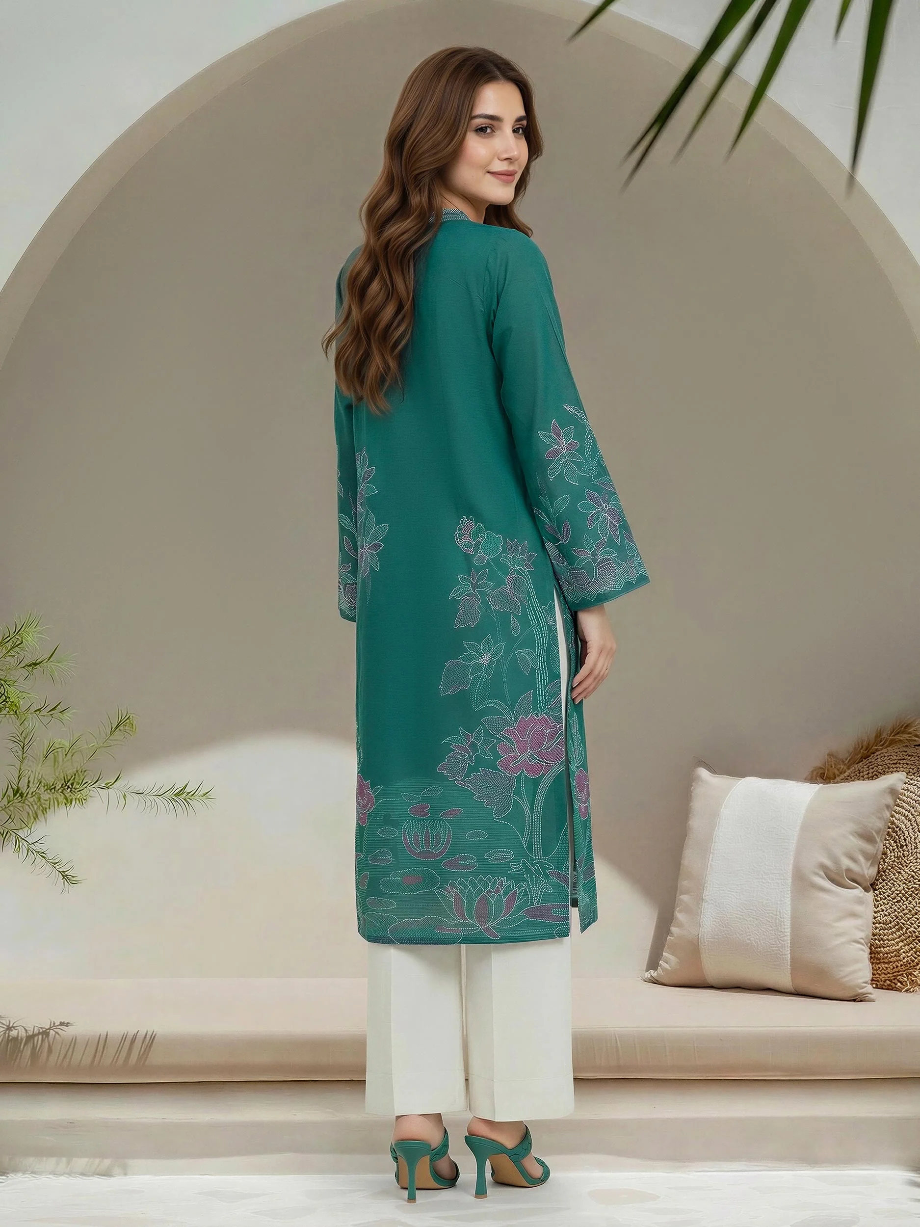 Lawn Shirt- Printed (Unstitched) - Image 2