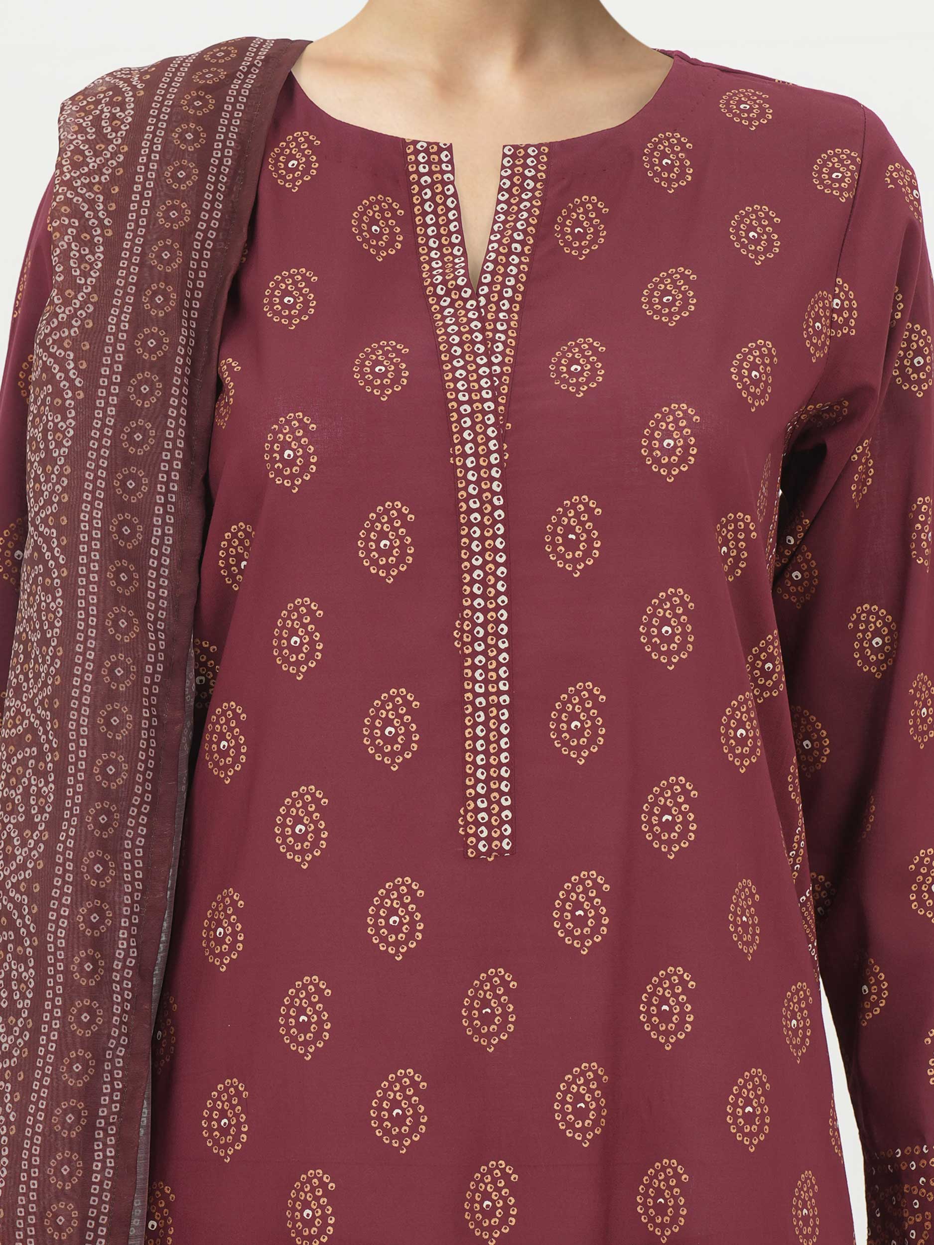 3 Piece Lawn Suit- Paste Printed (Unstitched) - Image 4