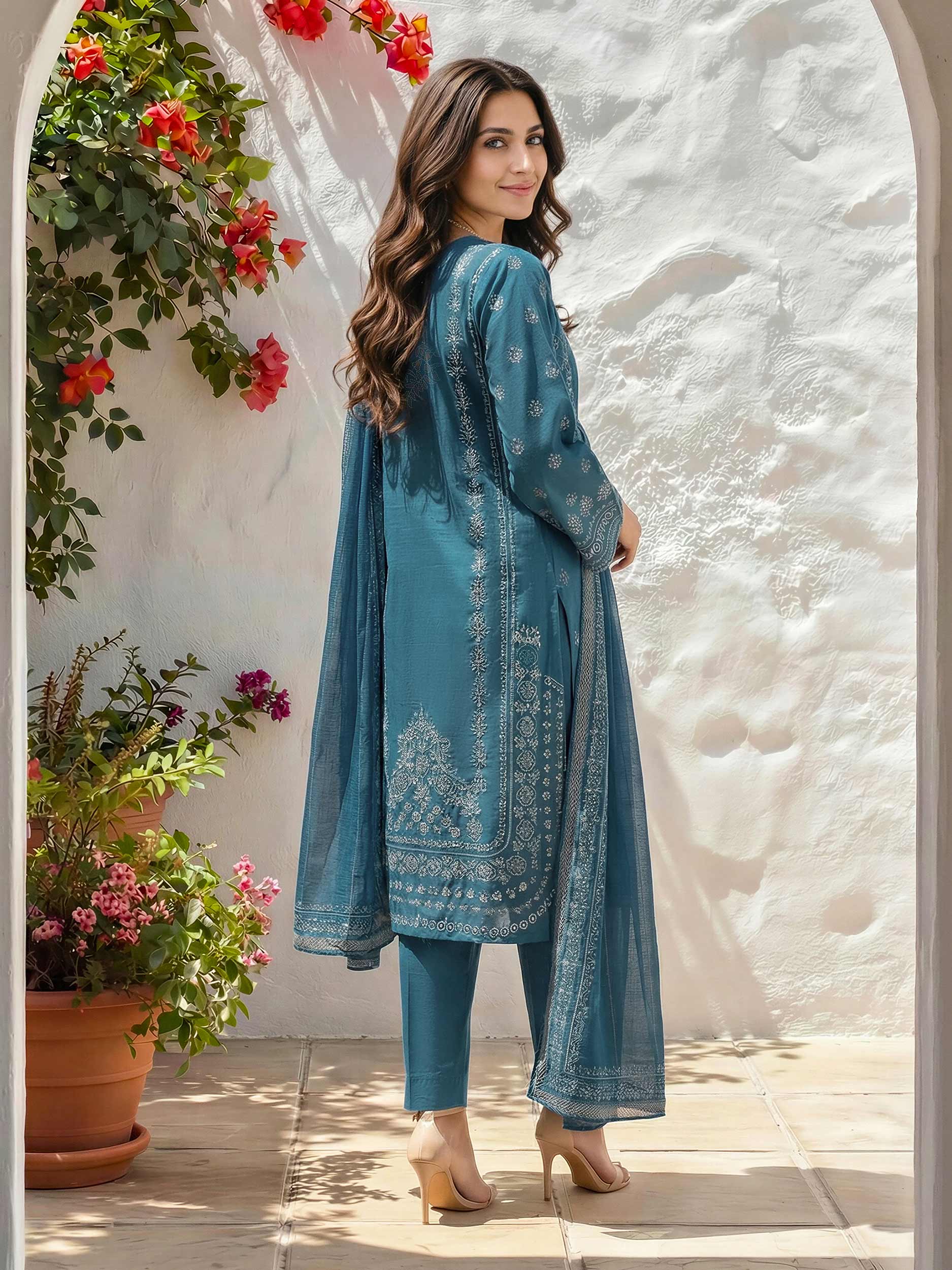 3 Piece Lawn Suit (Unstitched) - Image 3