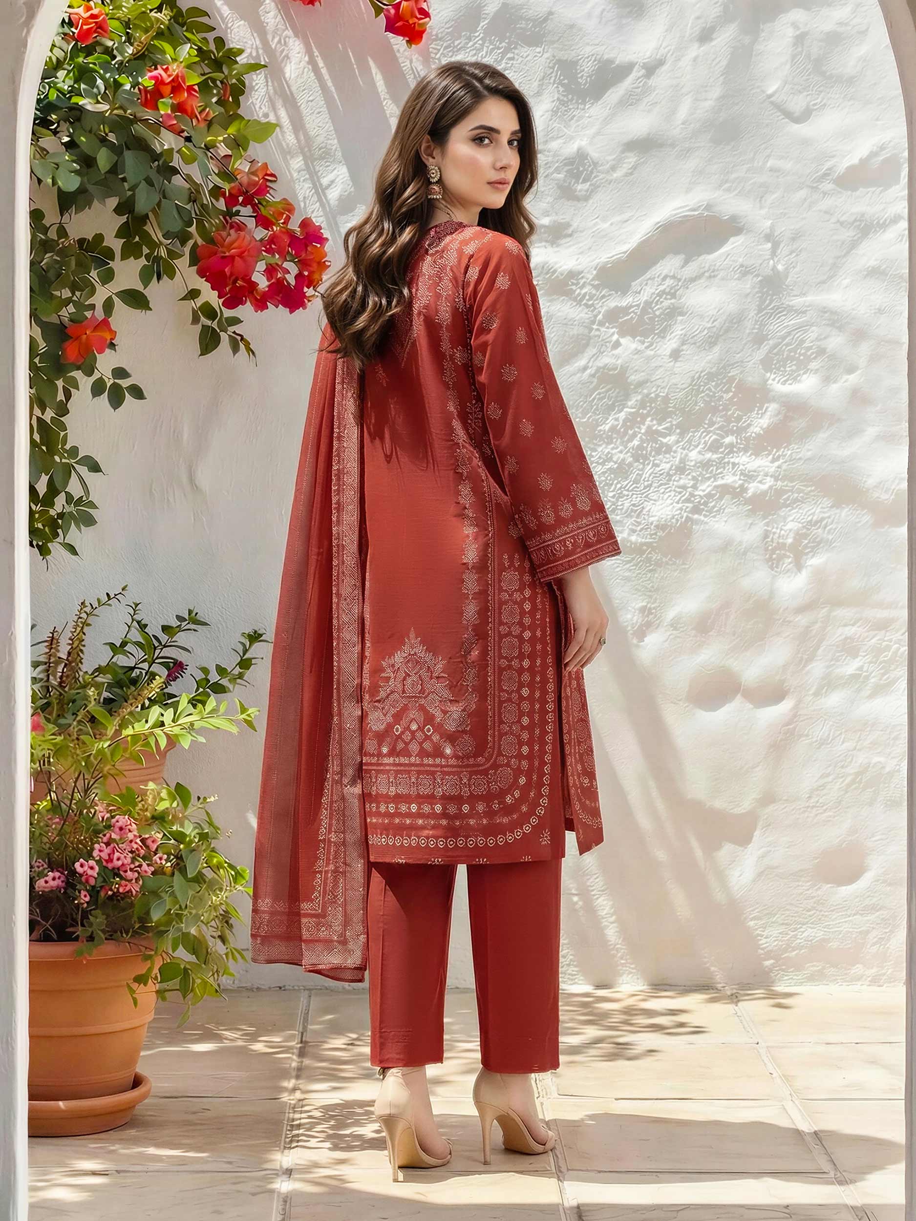 3 Piece Lawn Suit (Unstitched) - Image 3