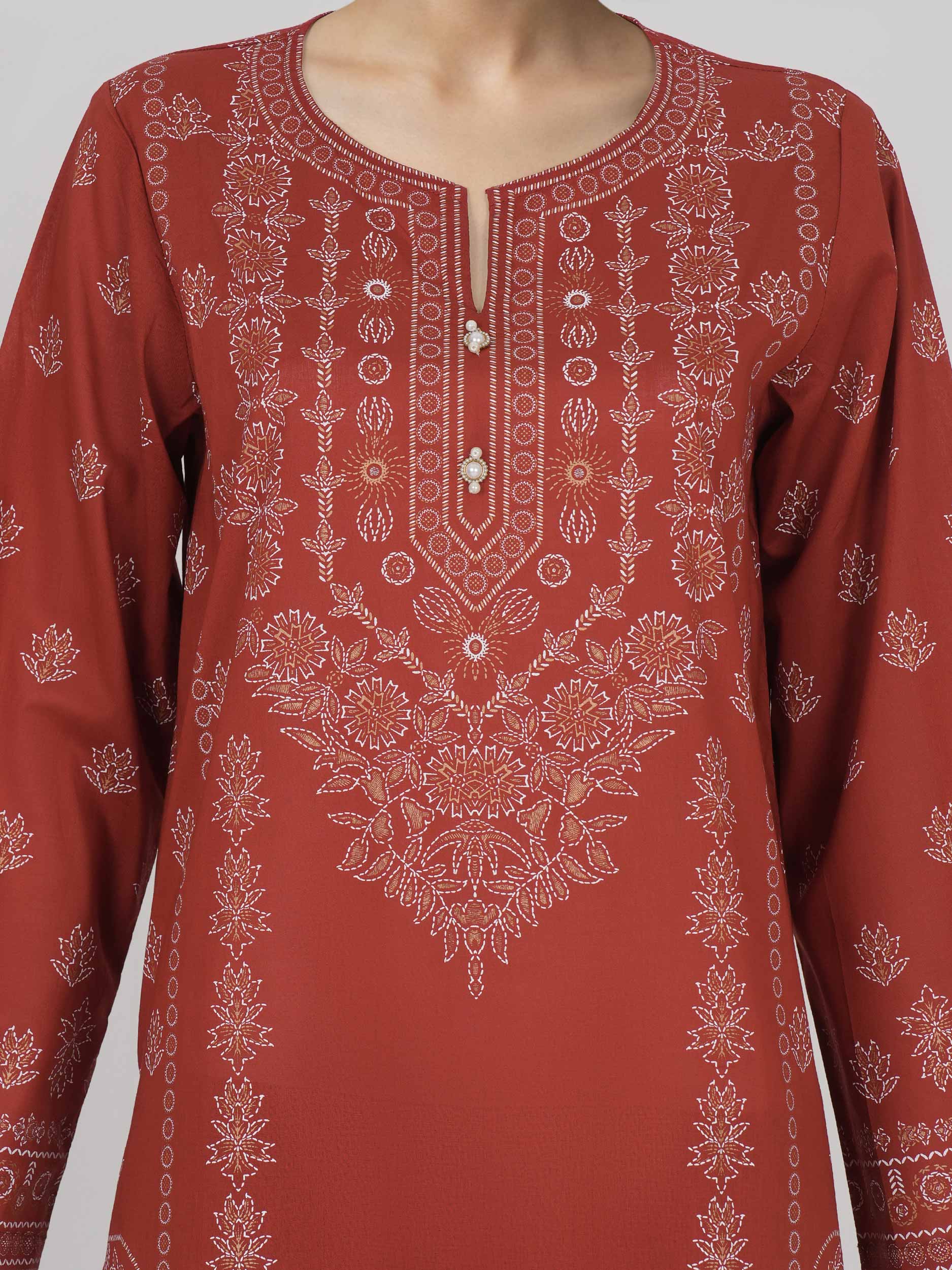 3 Piece Lawn Suit (Unstitched) - Image 4