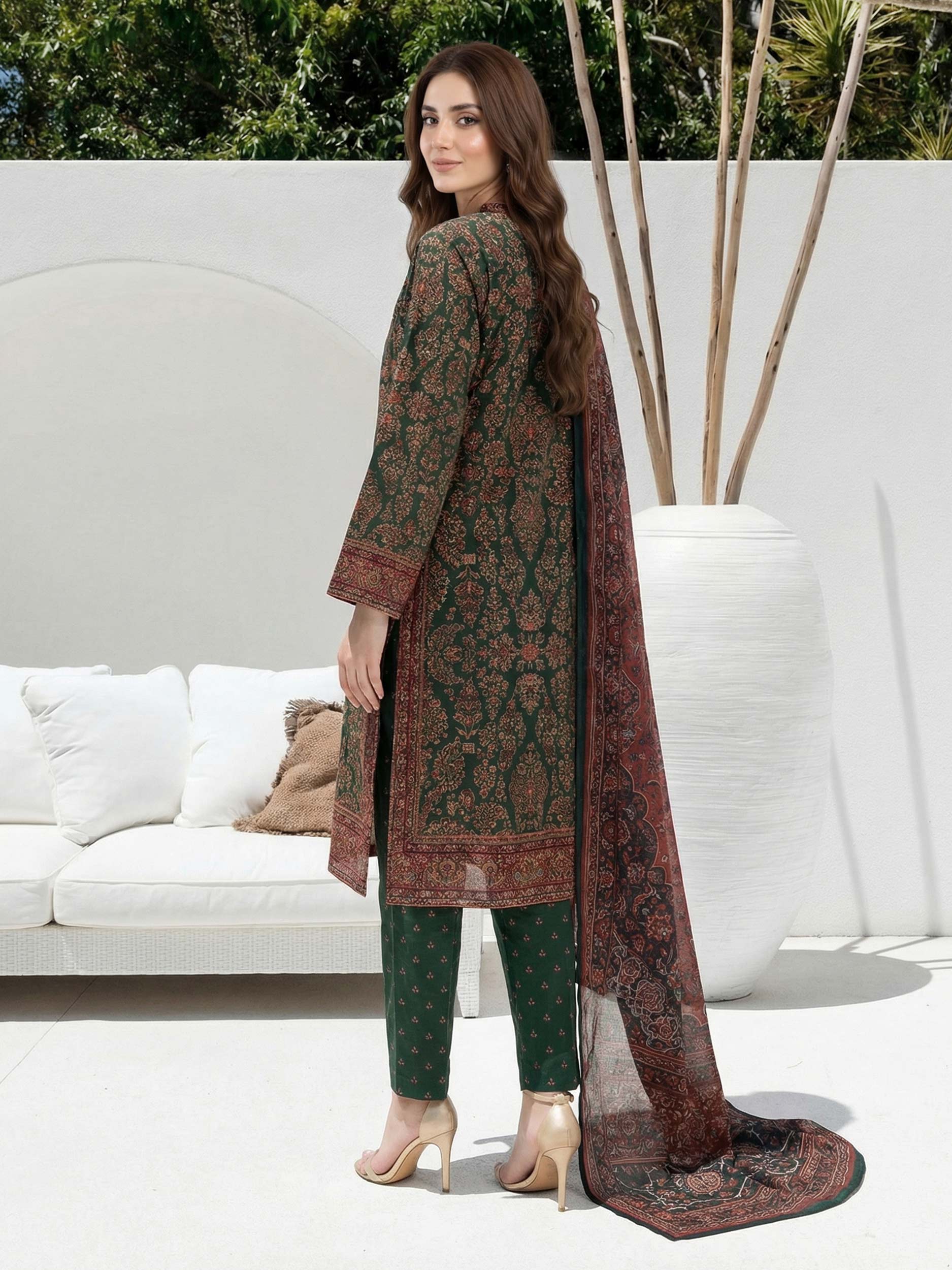 3 Piece Lawn Suit (Unstitched) - Image 3