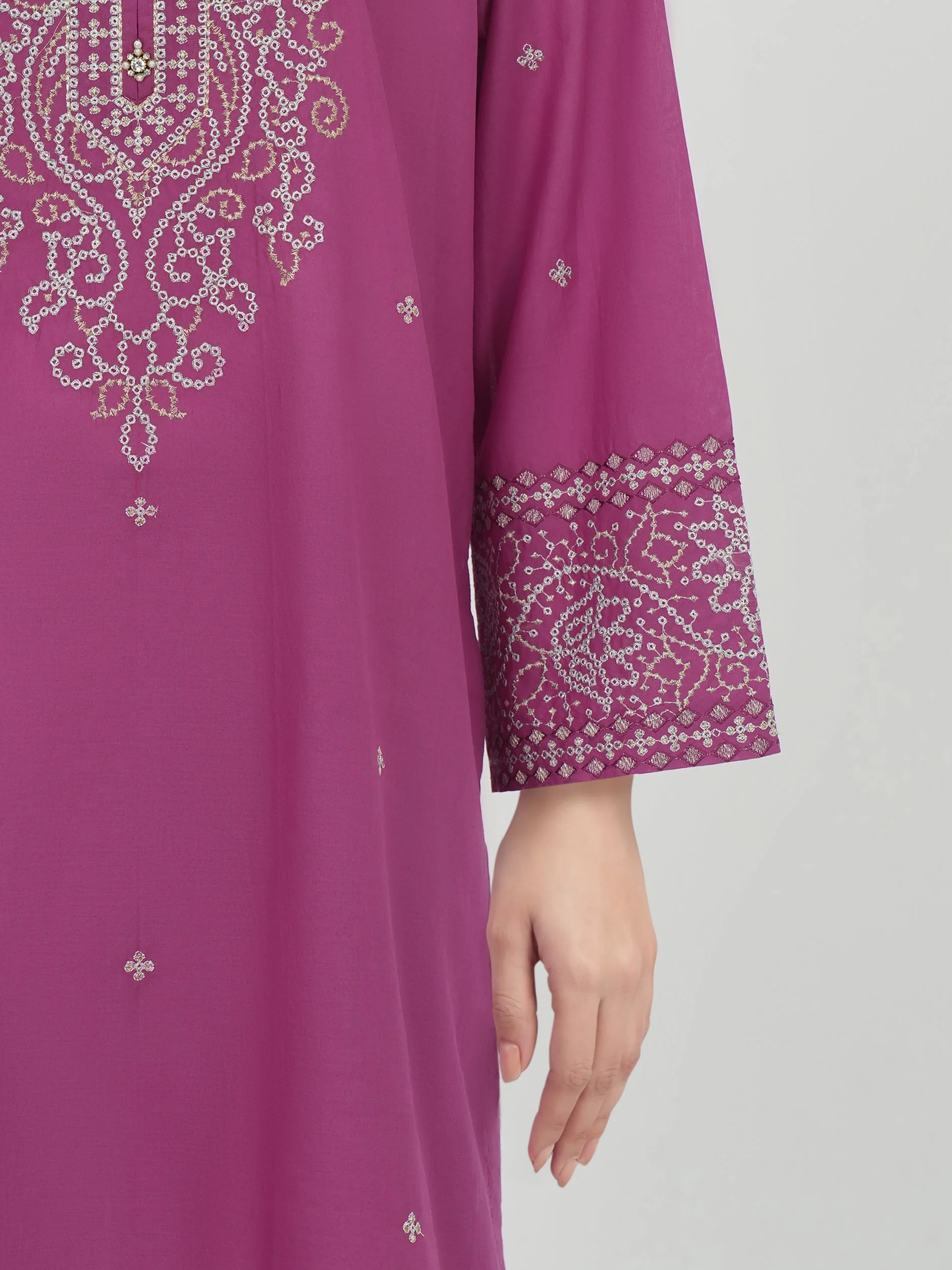 3 Piece Lawn Suit-Embroidered (Unstitched) - Image 5