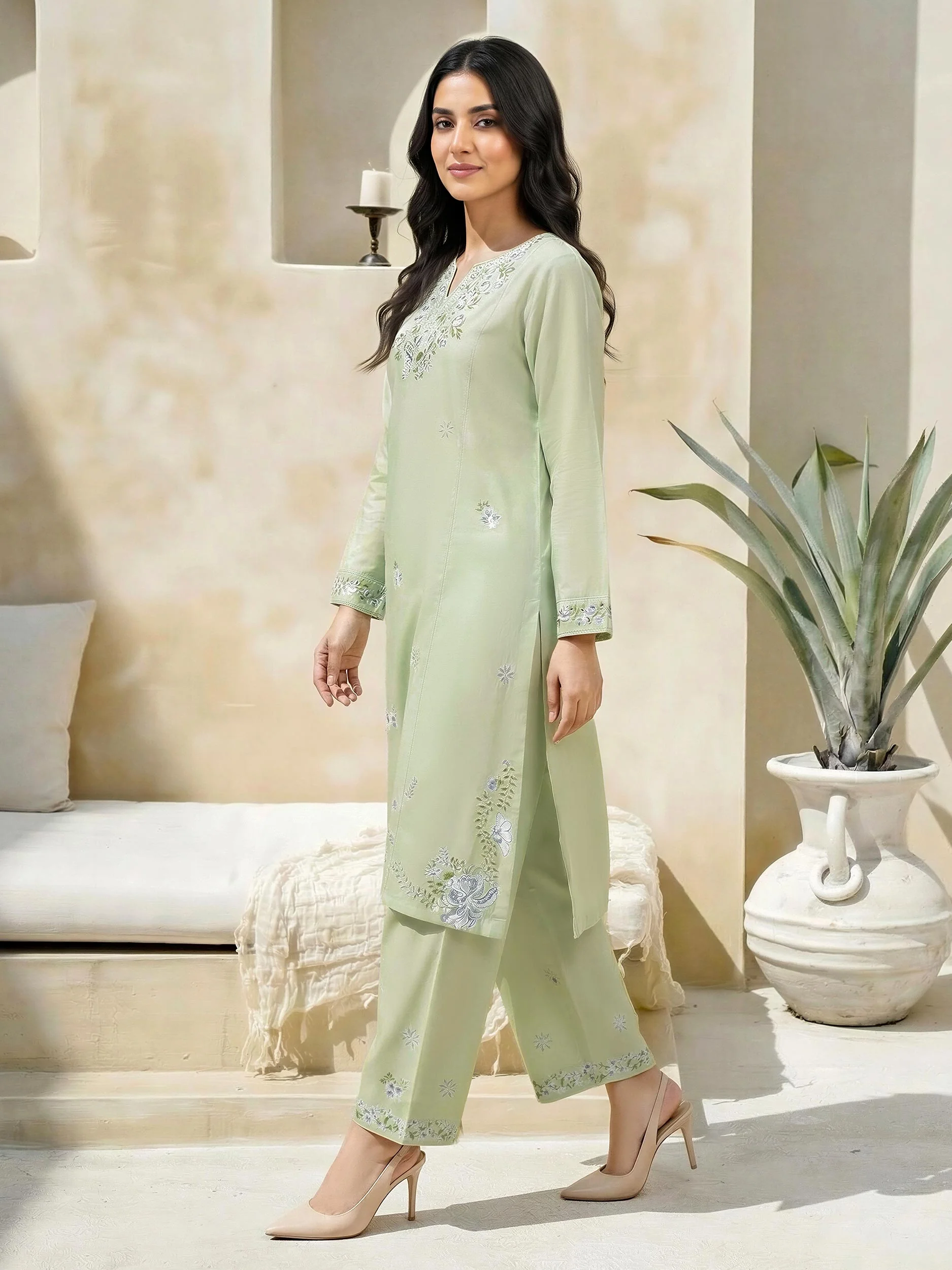 3 Piece Lawn Suit-Embroidered (Unstitched) - Image 2