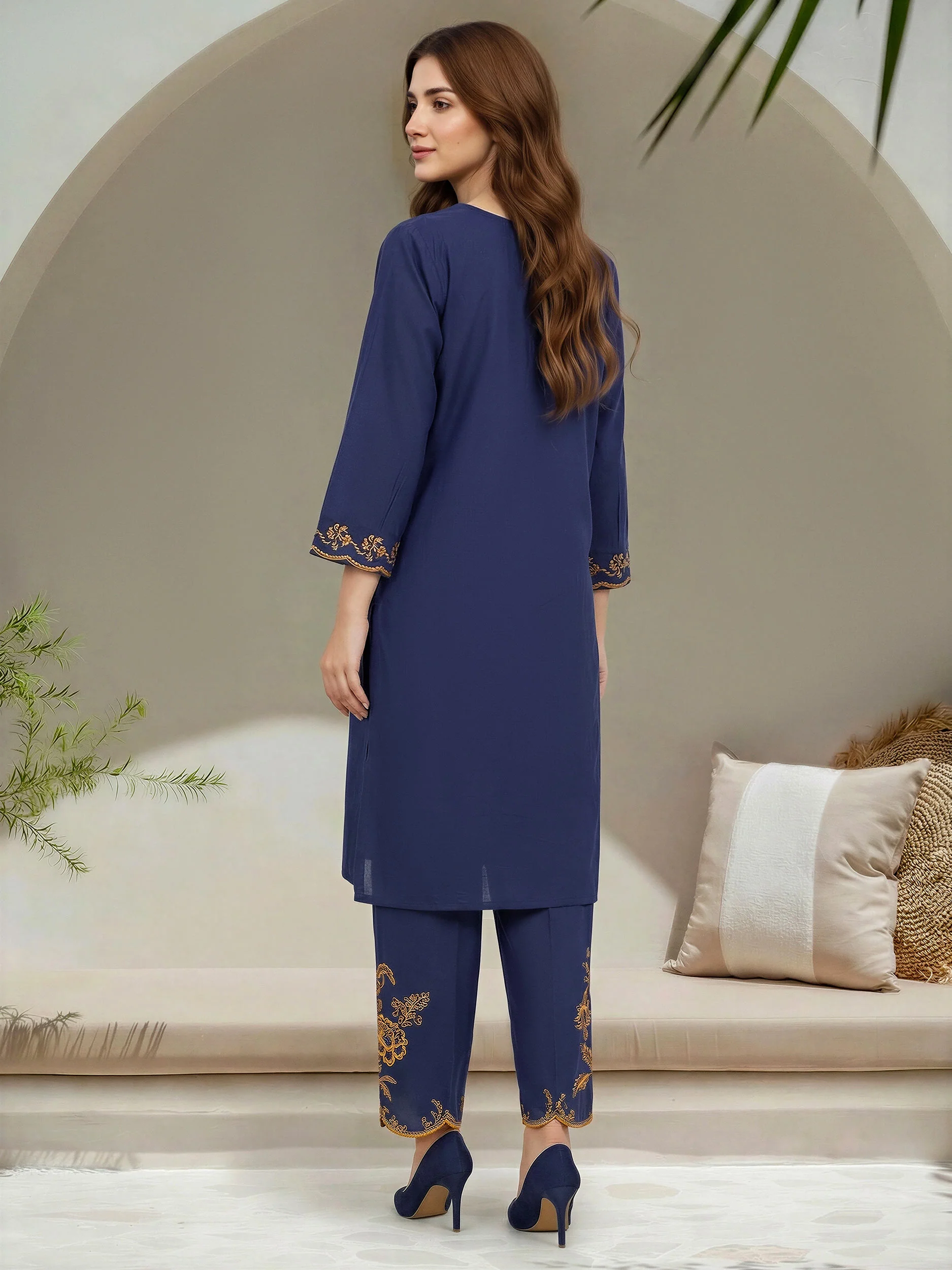 2 Piece Lawn Suit- Embroidered (Unstitched) - Image 2
