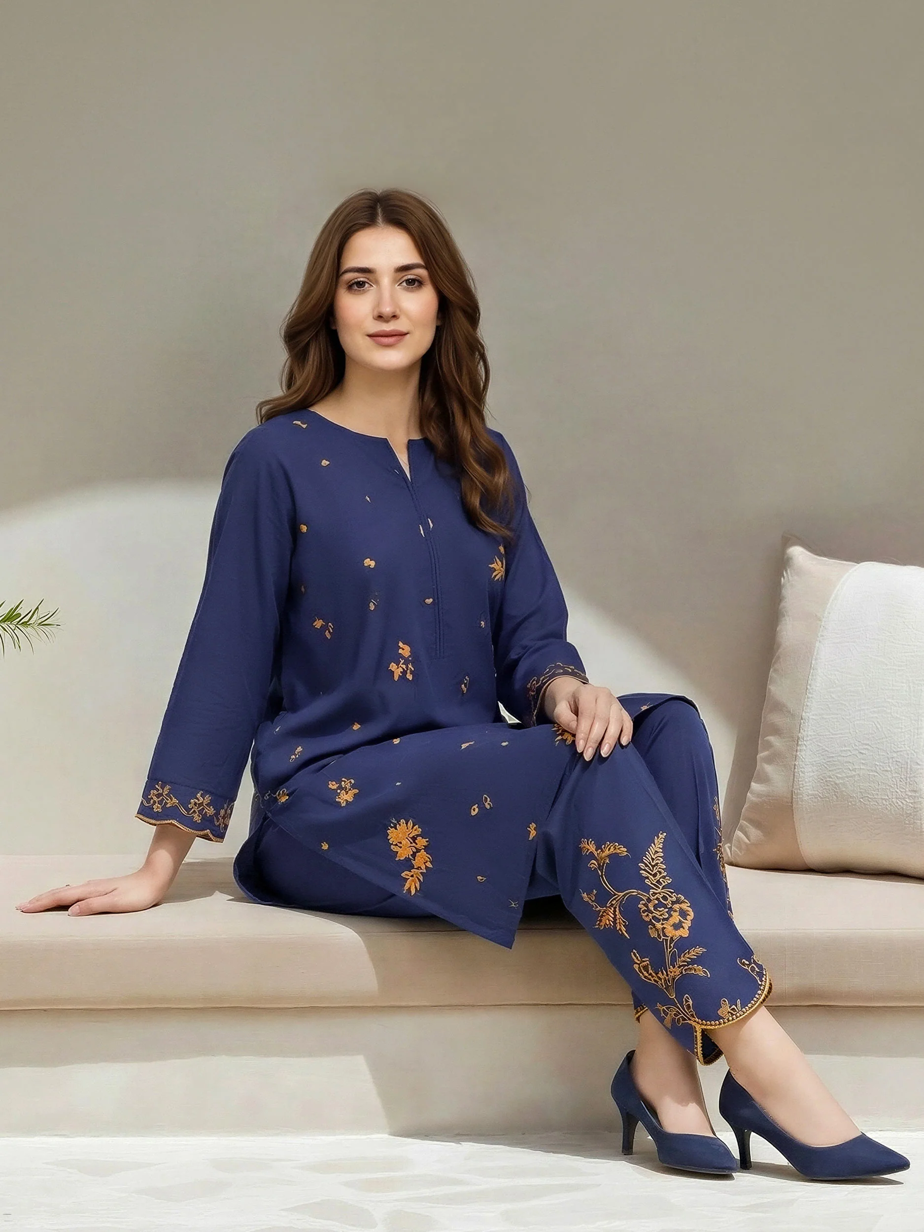 2 Piece Lawn Suit- Embroidered (Unstitched) - Image 3