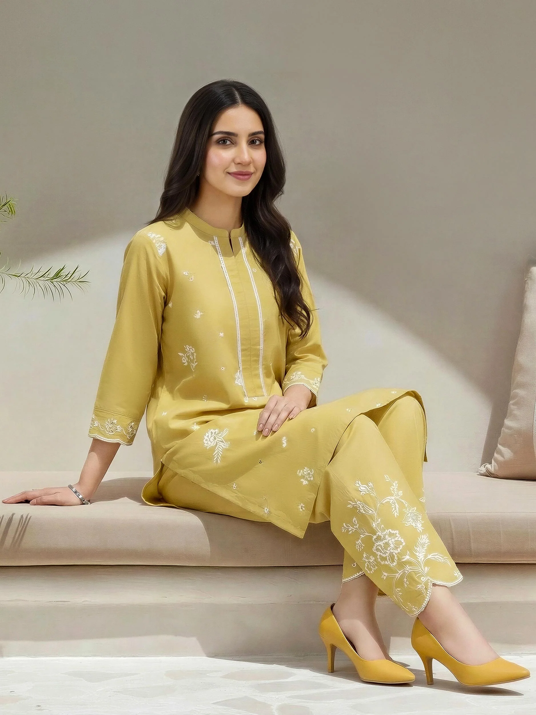 2 Piece Lawn Suit- Embroidered (Unstitched) - Image 2