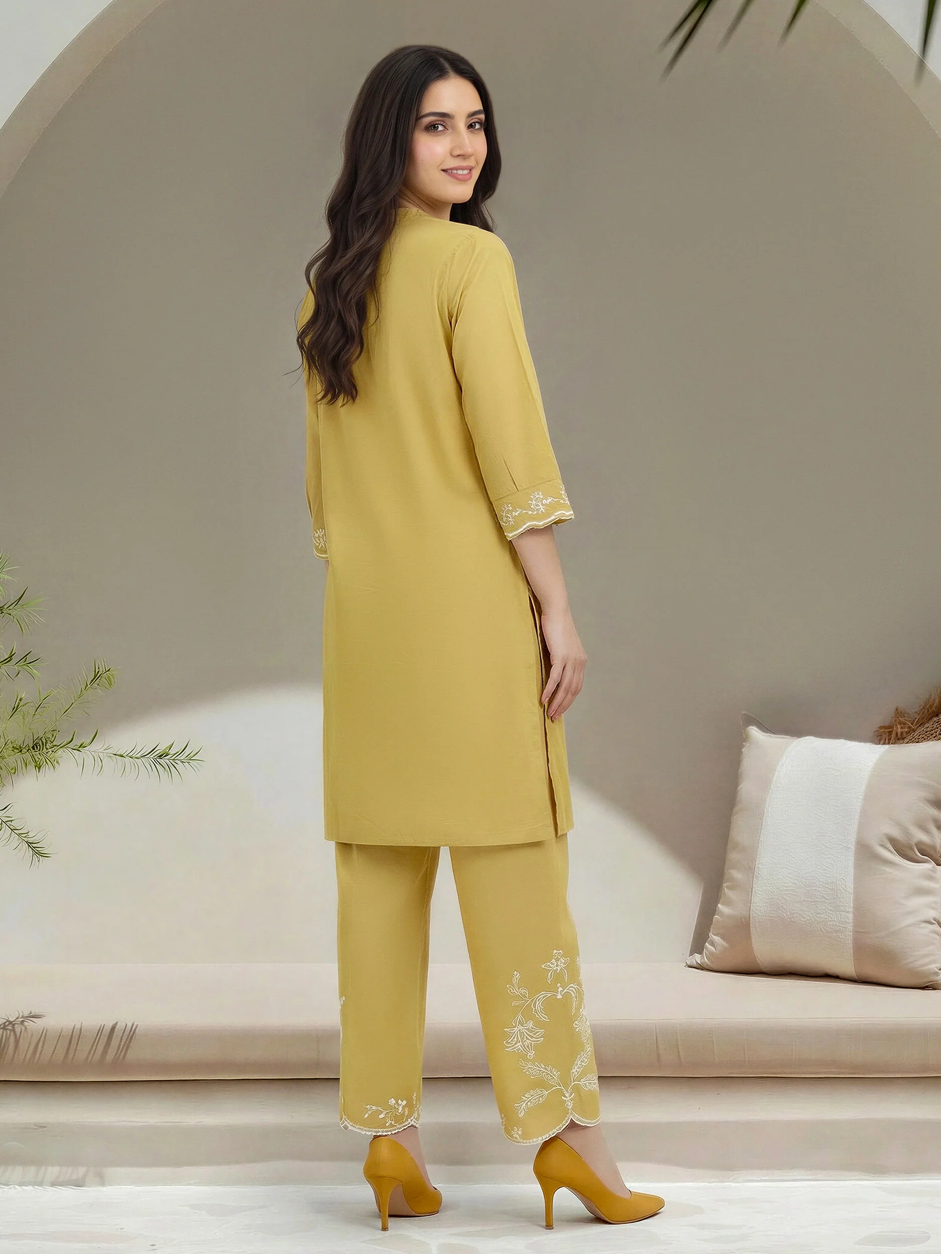 2 Piece Lawn Suit- Embroidered (Unstitched) - Image 3